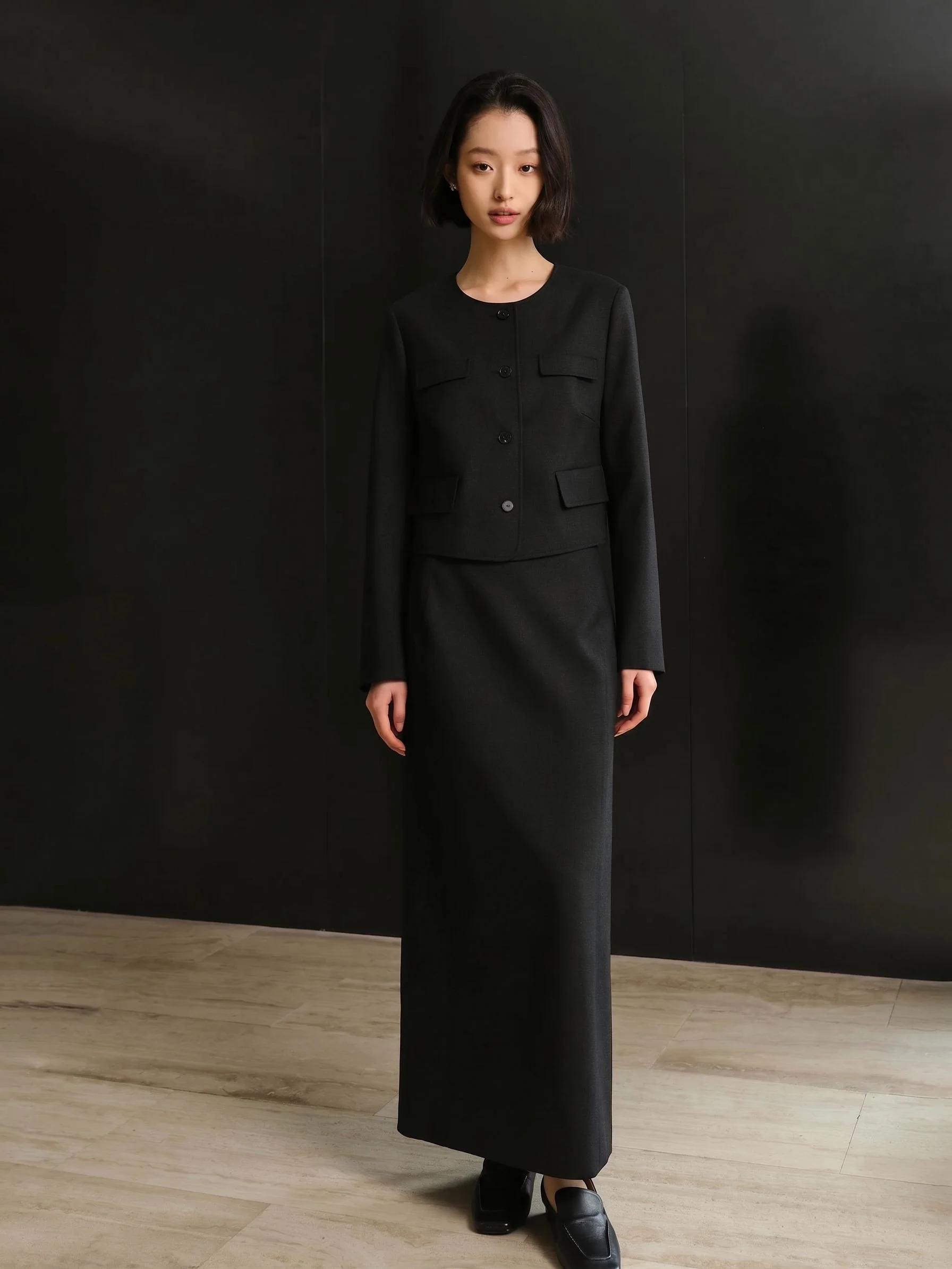 Collarless Suit Set - Image 2