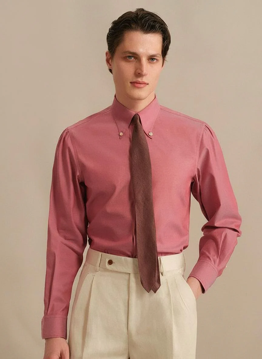 Color-Shifted Cotton Oxford Shirt