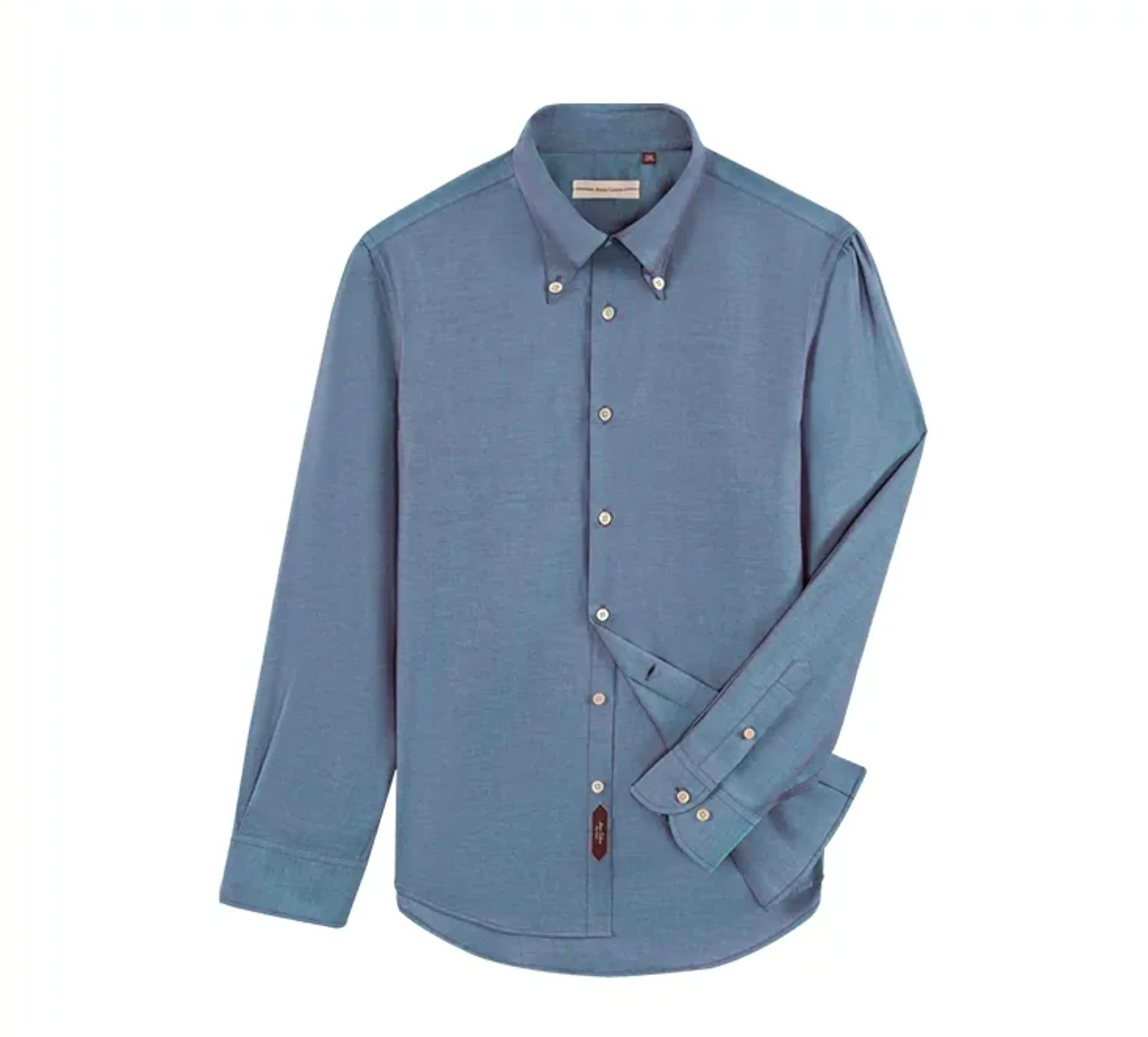 Color-Shifted Cotton Oxford Shirt - Image 5