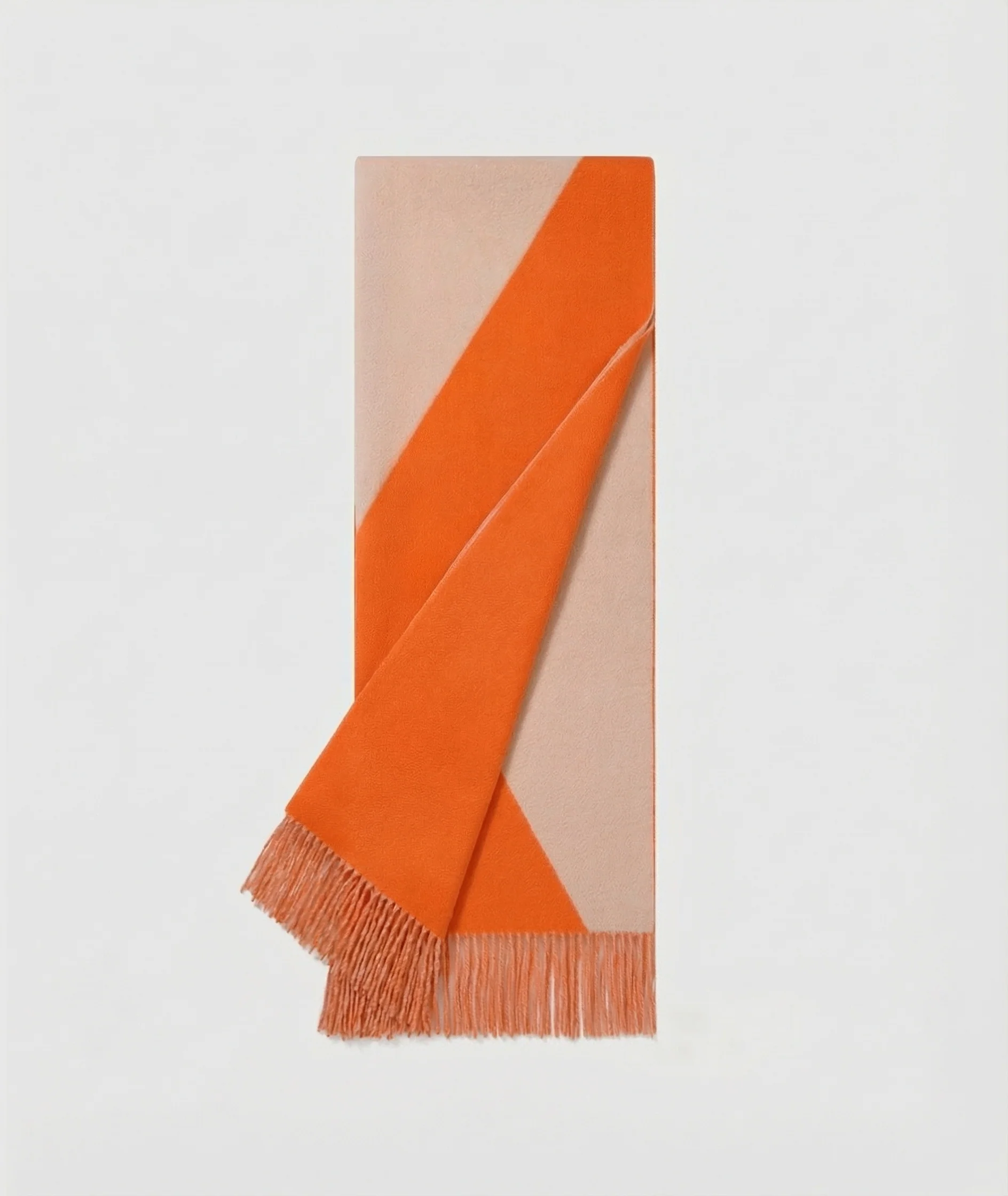 Colorblock Fringe Scarf - Image 6