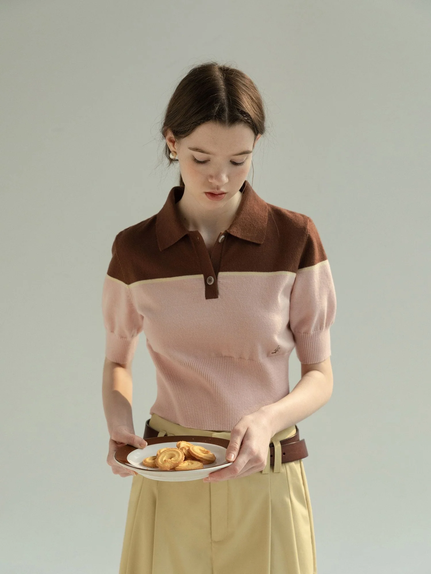 Colorblock Knit Polo - Image 2