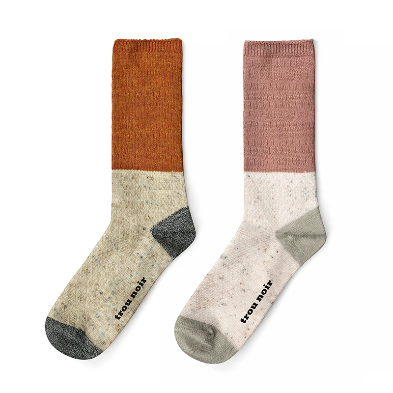 Colorblock Wool Crew Socks - Image 2