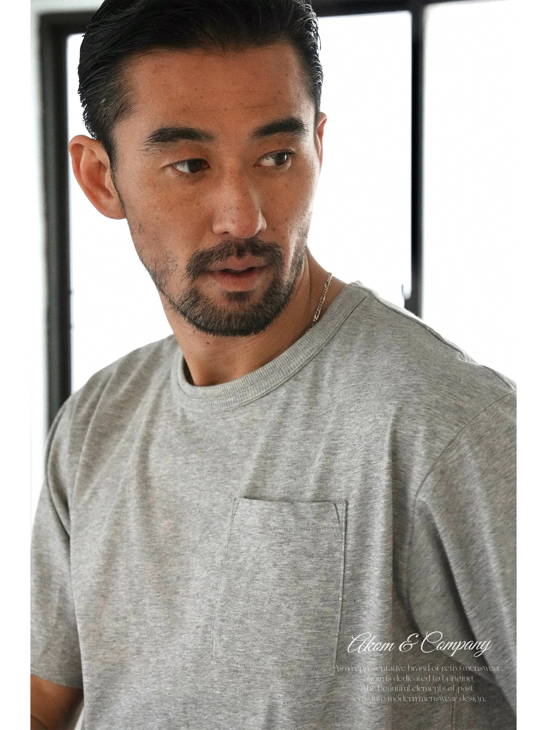 Combed Cotton Loose-Fit Crew Neck Tee - Image 2