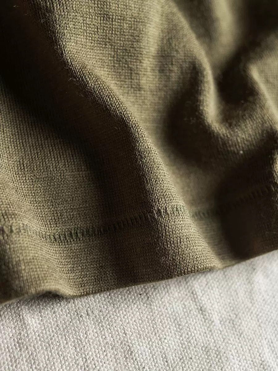 Combed Wool Henley Sweater - Image 5