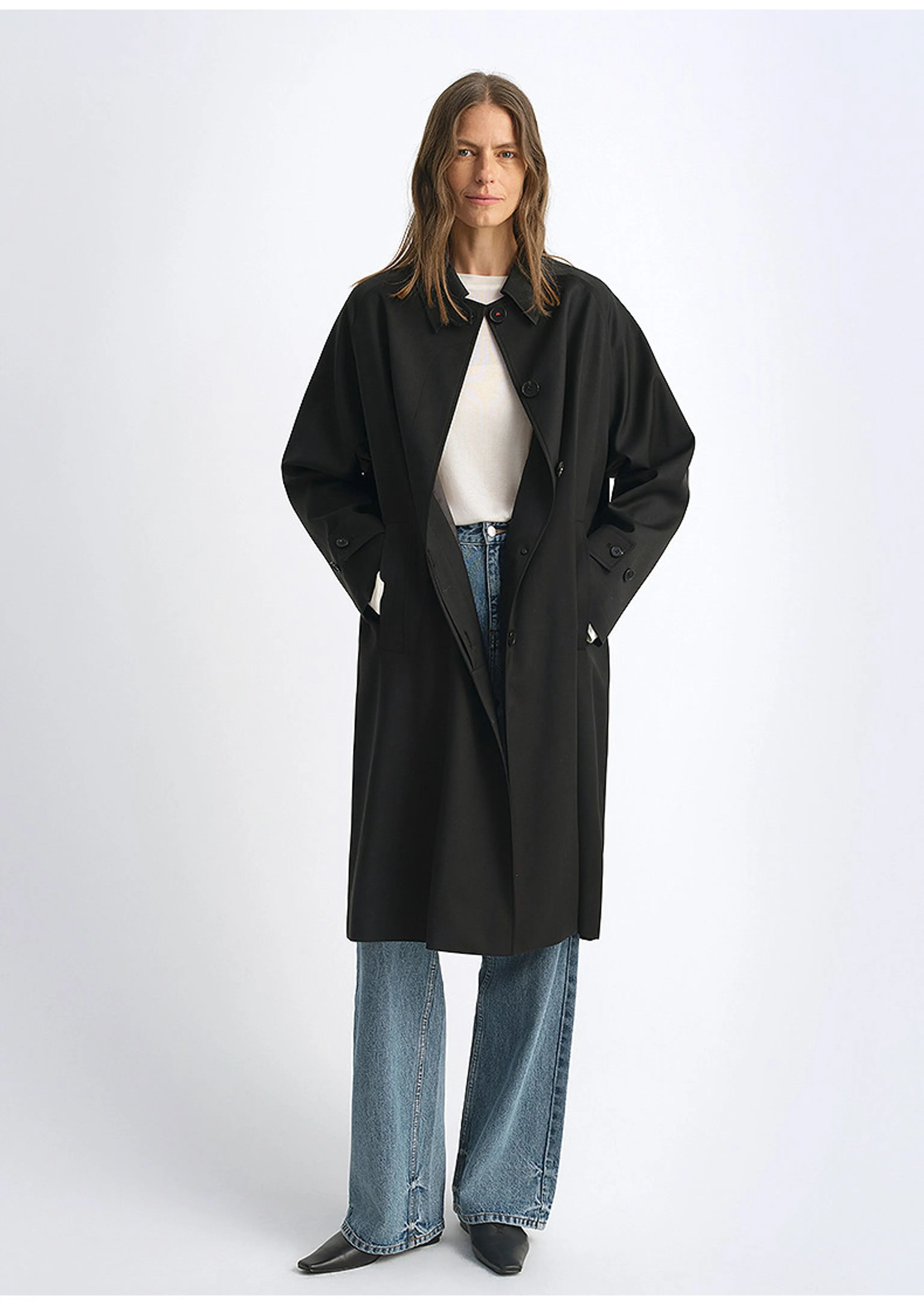 Concealed Button Coat - Image 10