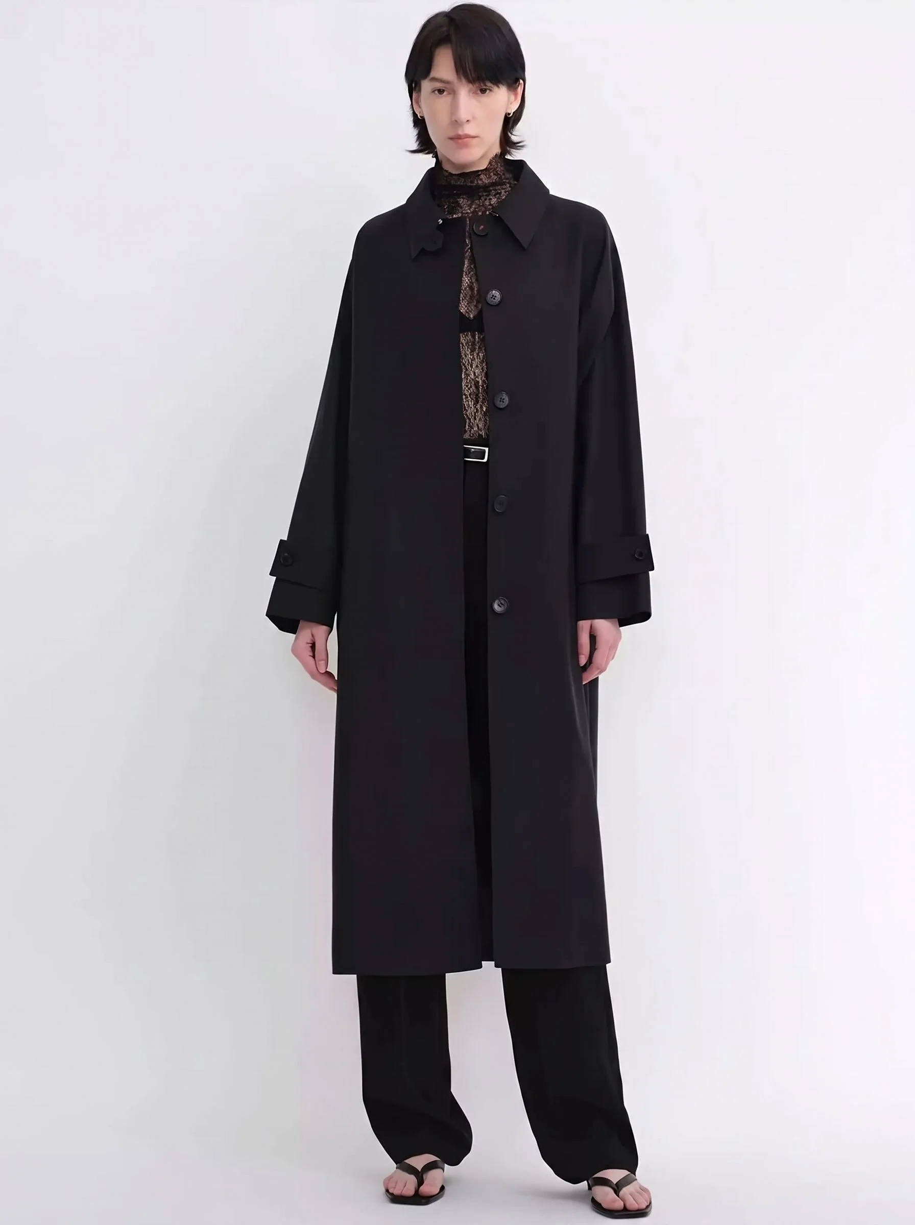 Concealed Button Coat - Image 14