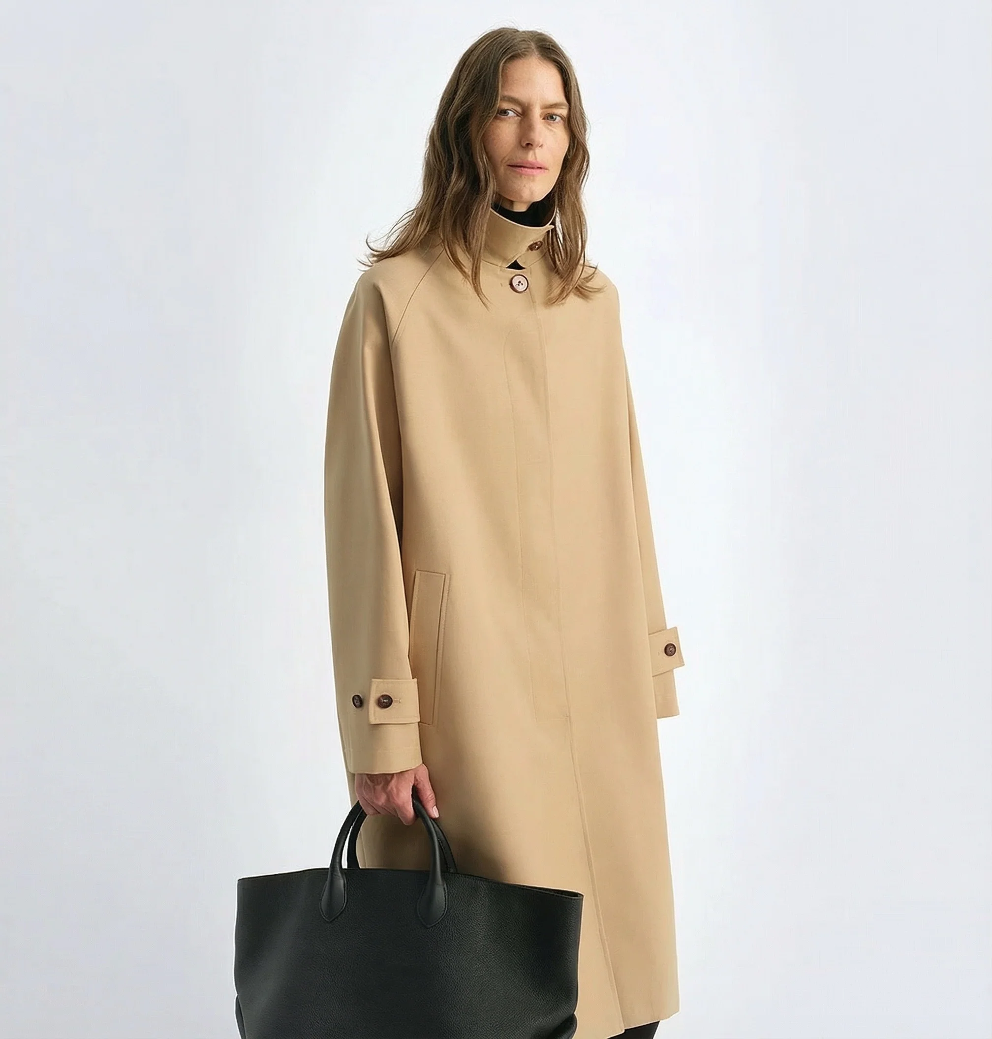 Concealed Button Coat - Image 2