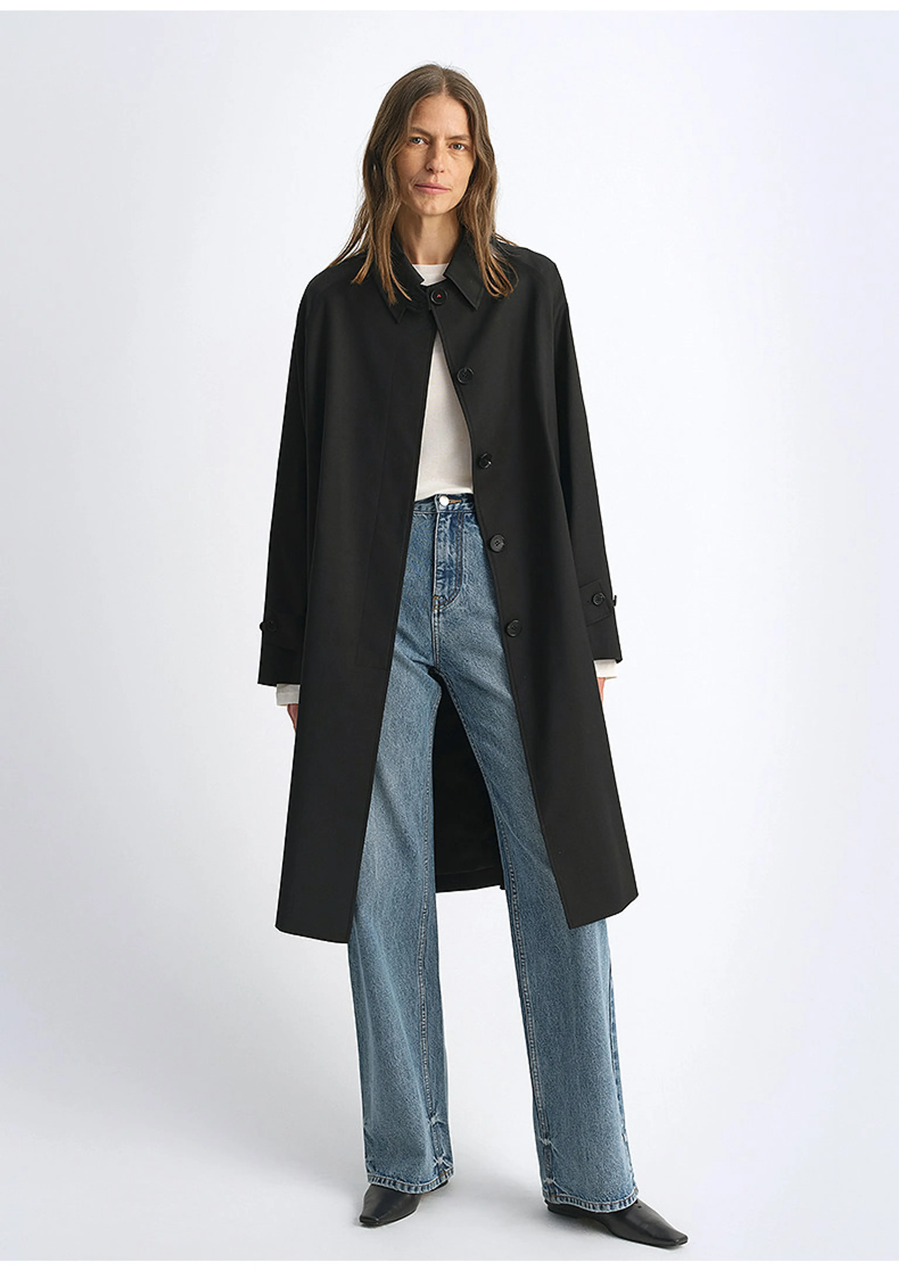 Concealed Button Coat - Image 3