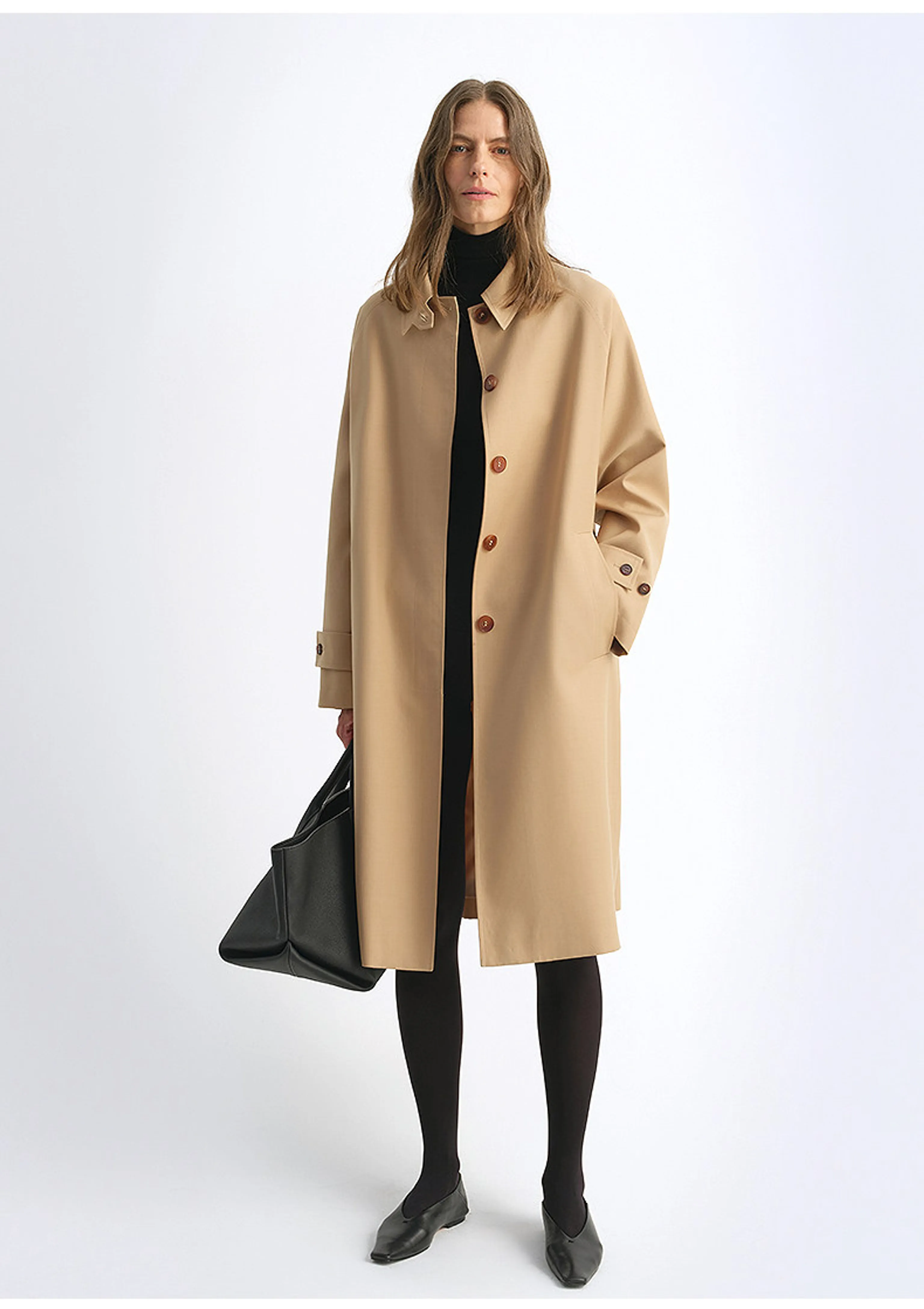 Concealed Button Coat - Image 4
