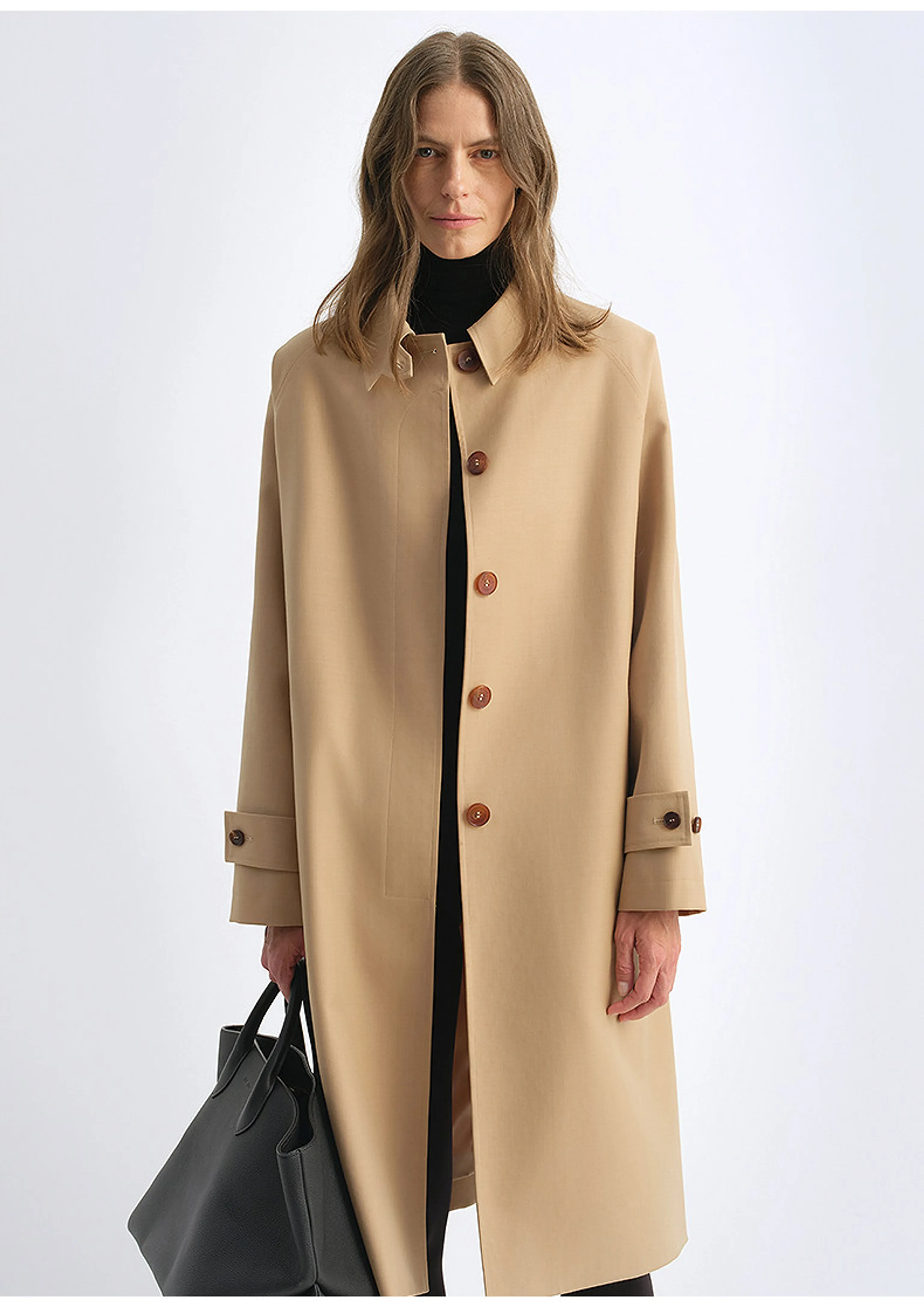 Concealed Button Coat - Image 5
