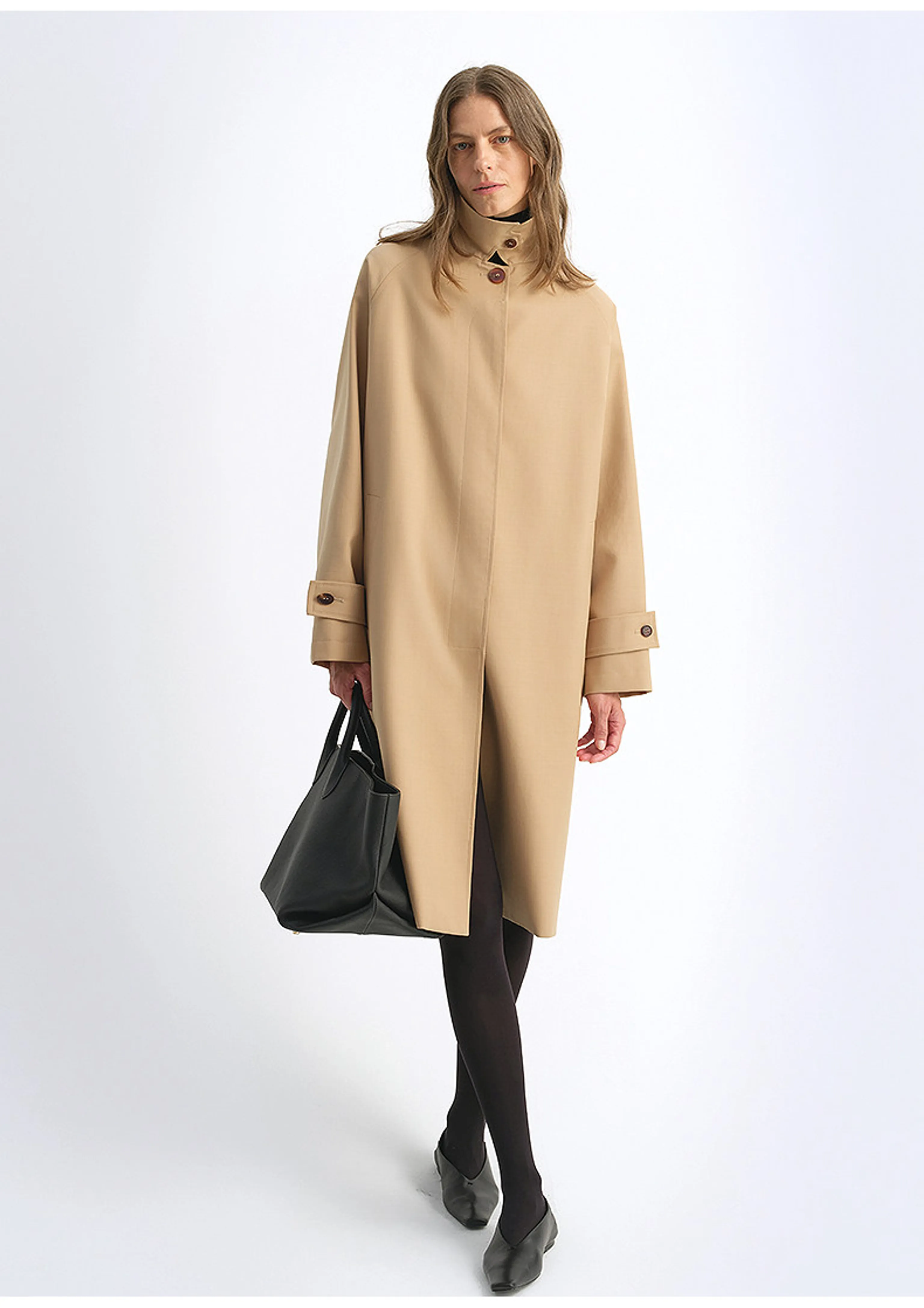 Concealed Button Coat - Image 8