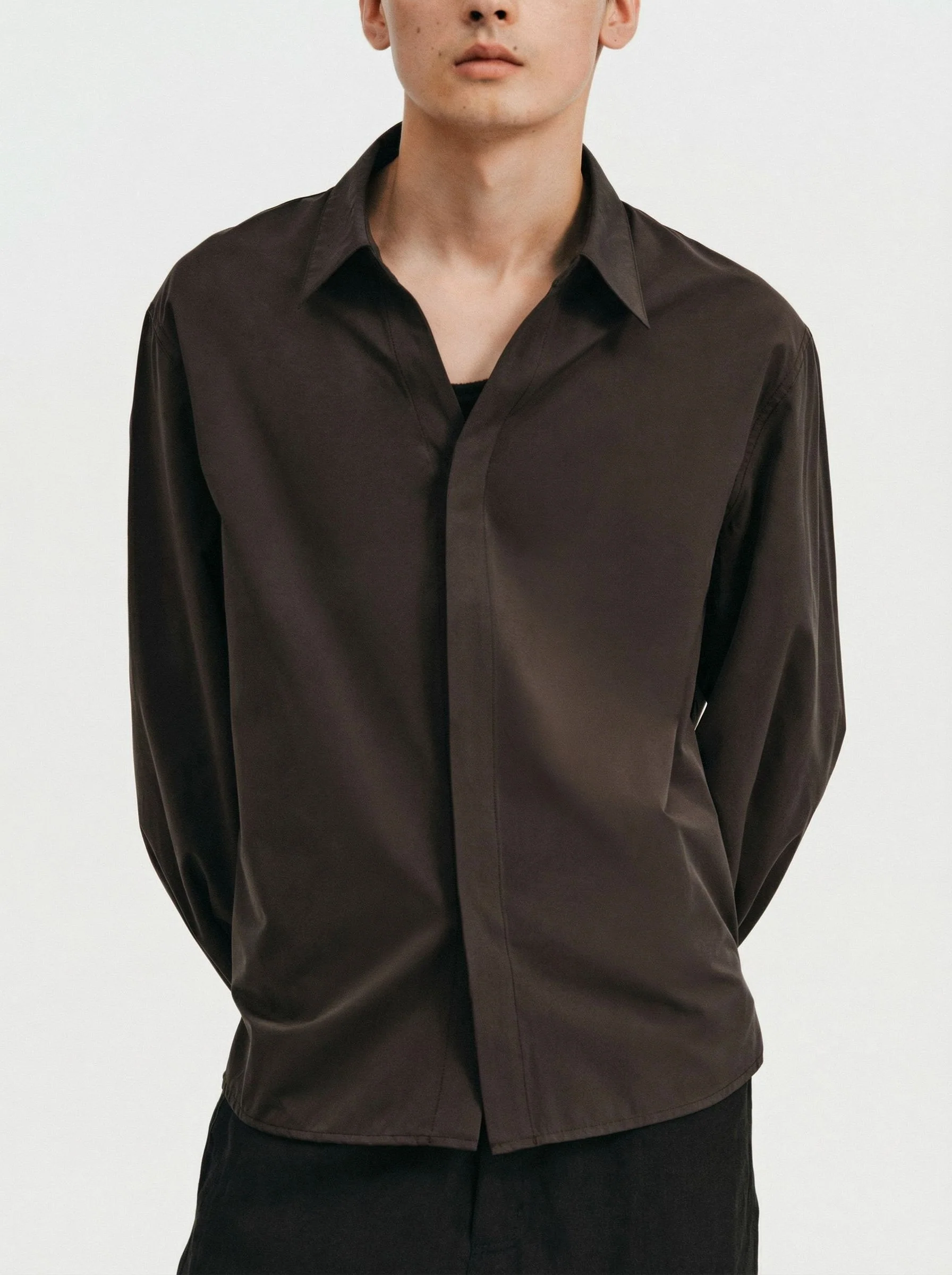 Concealed Placket Shirt