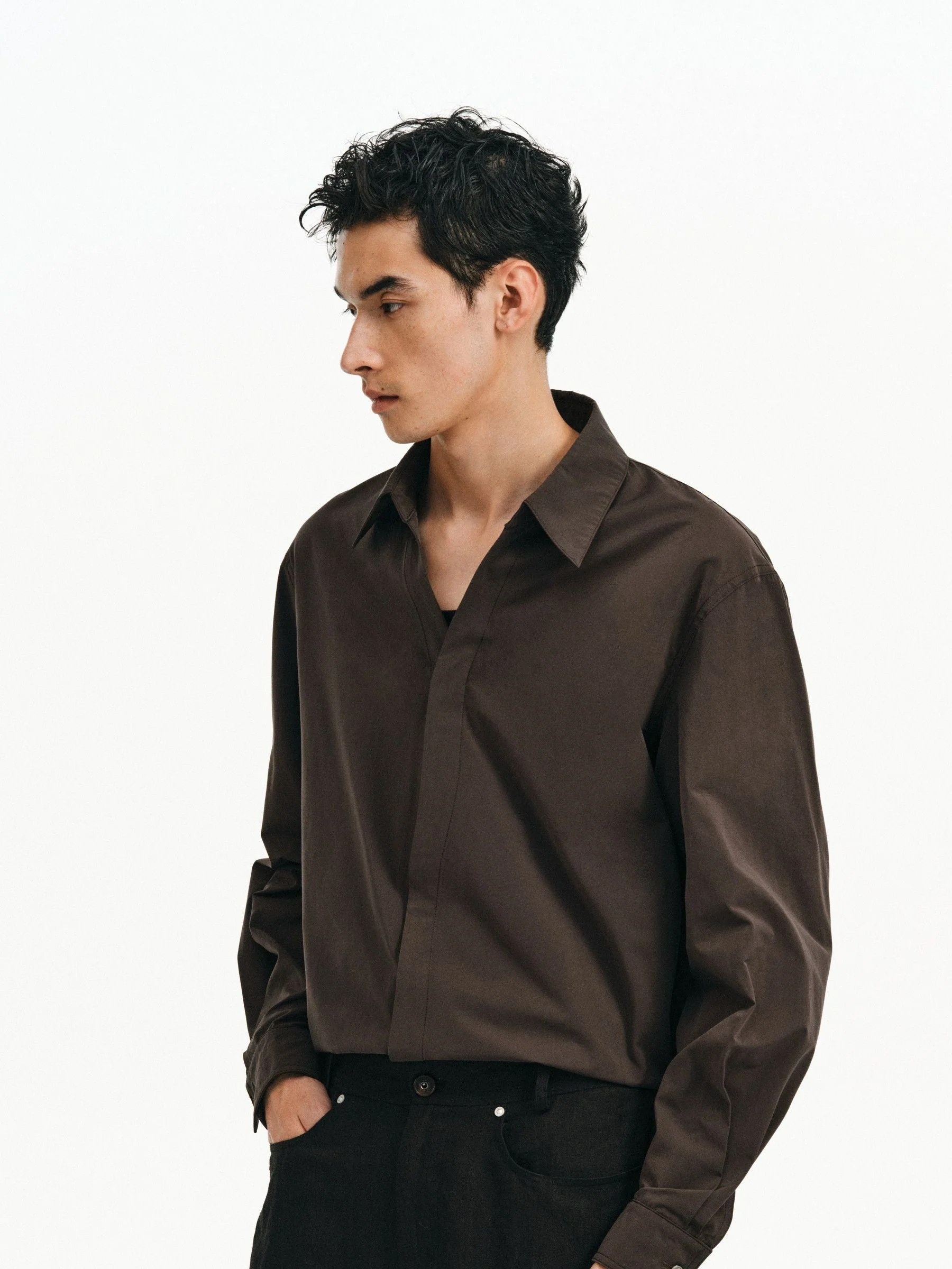 Concealed Placket Shirt - Image 3