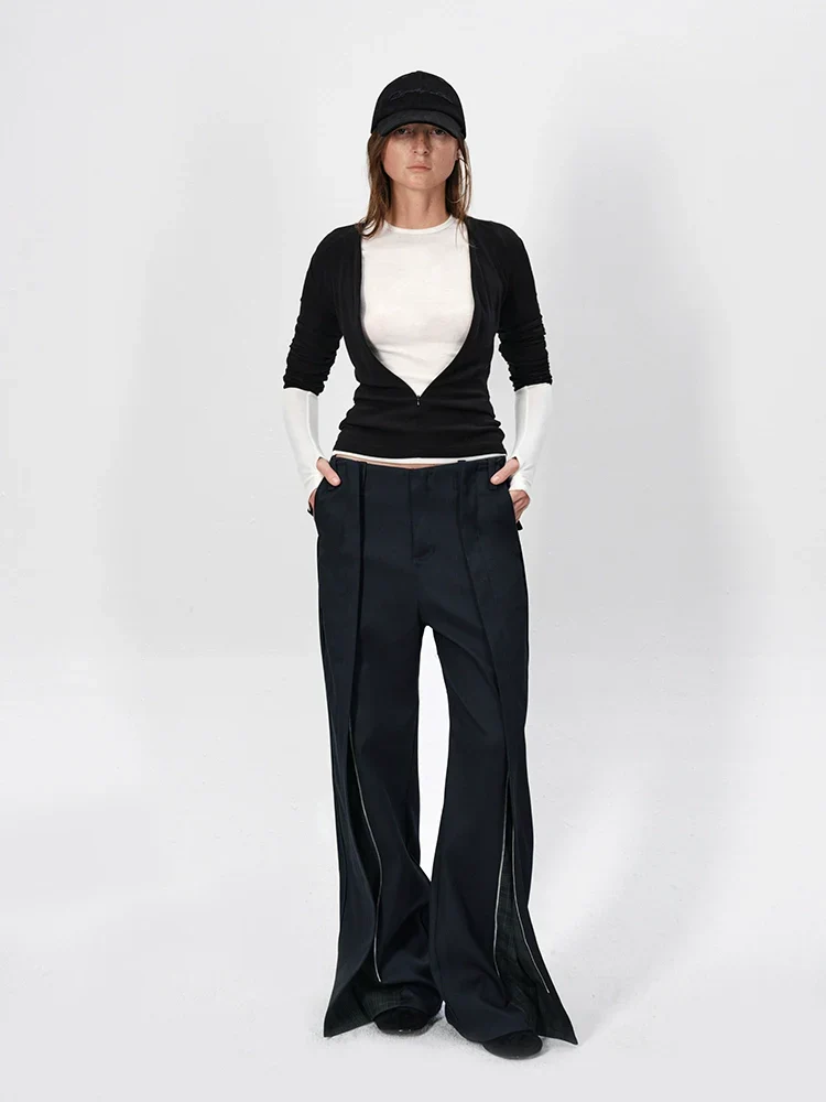 Contrast-Check Straight-Leg Trousers - Image 3