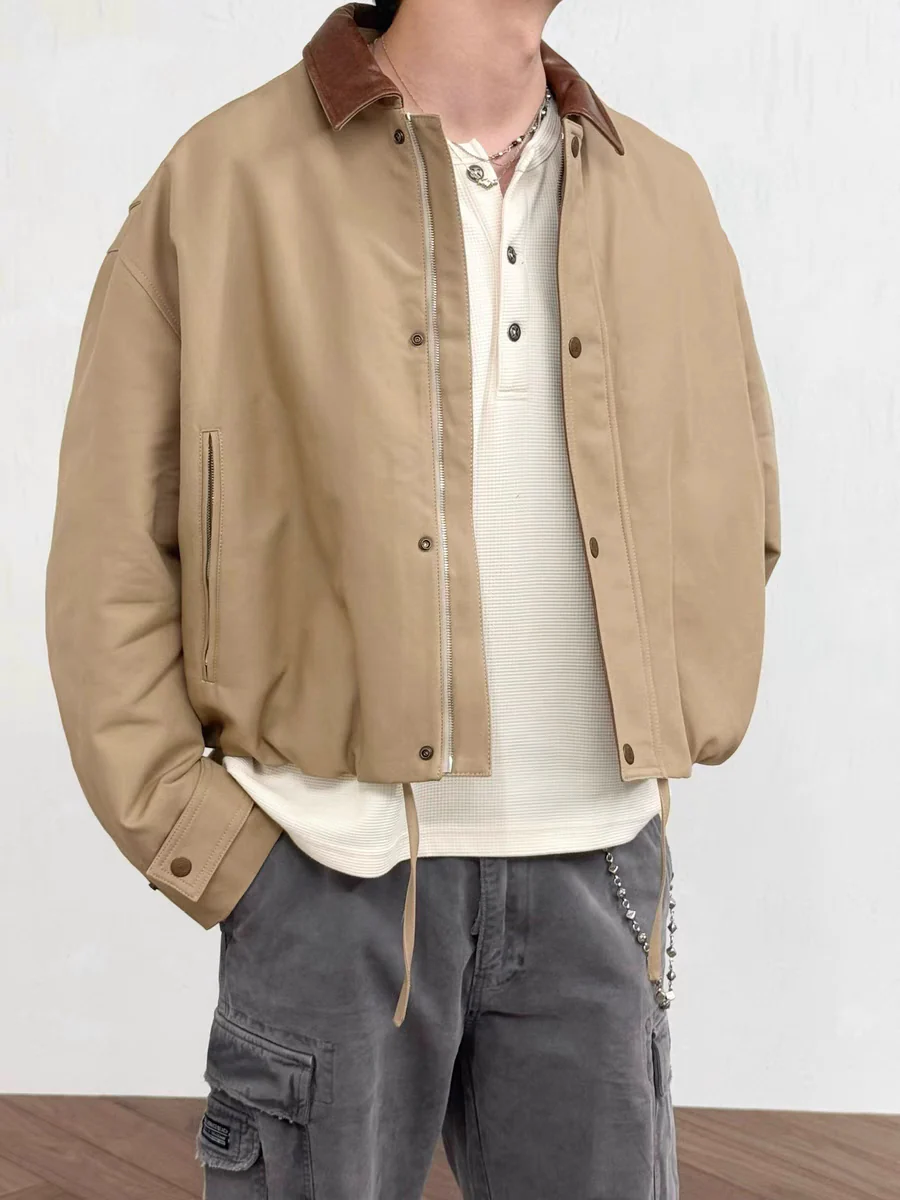 Contrast Collar Jacket