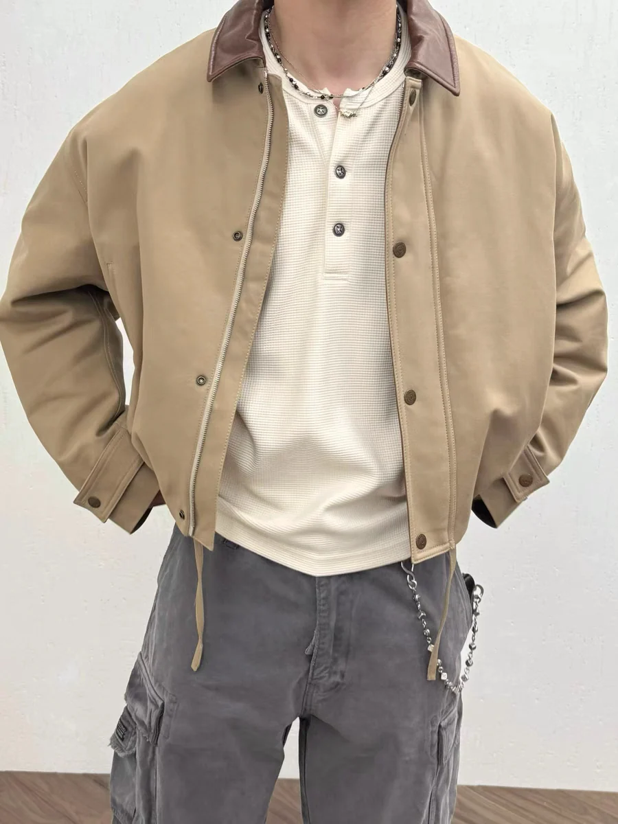 Contrast Collar Jacket - Image 2