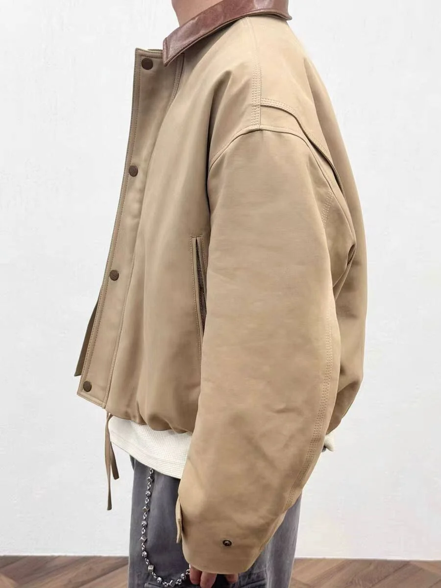 Contrast Collar Jacket - Image 3