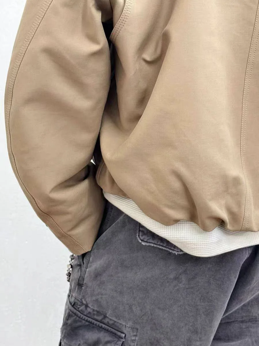 Contrast Collar Jacket - Image 4