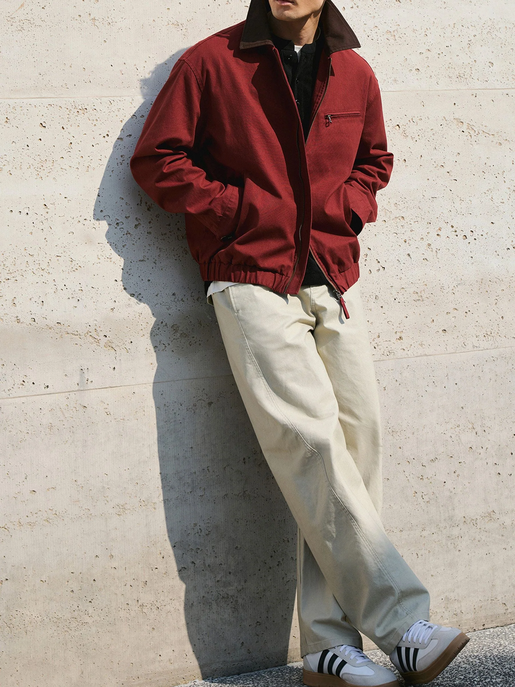 Contrast Collar Jacket - Image 2
