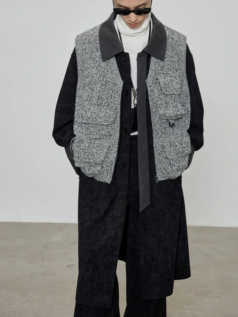 Contrast Collar Overcoat - Image 2