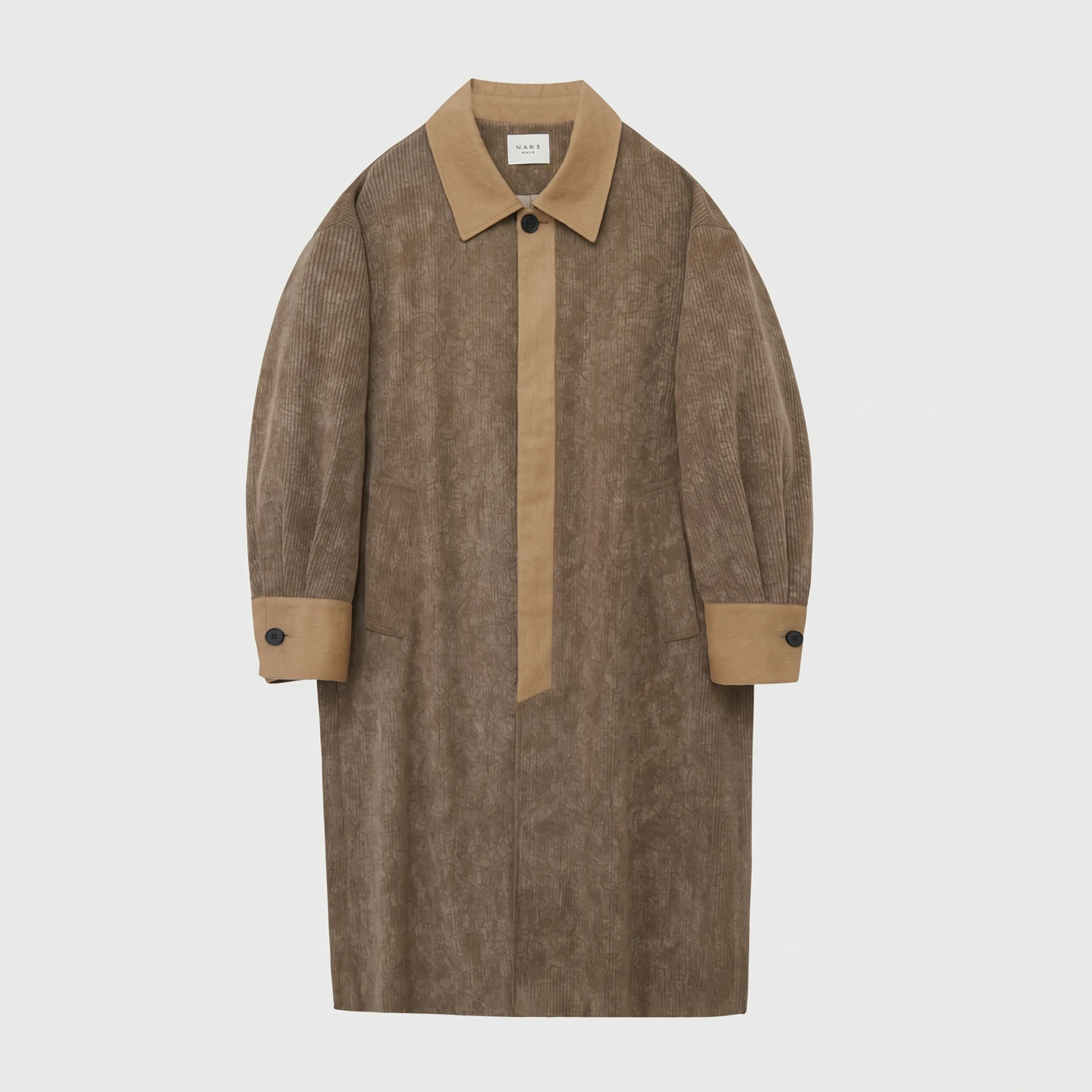 Contrast Collar Overcoat - Image 6