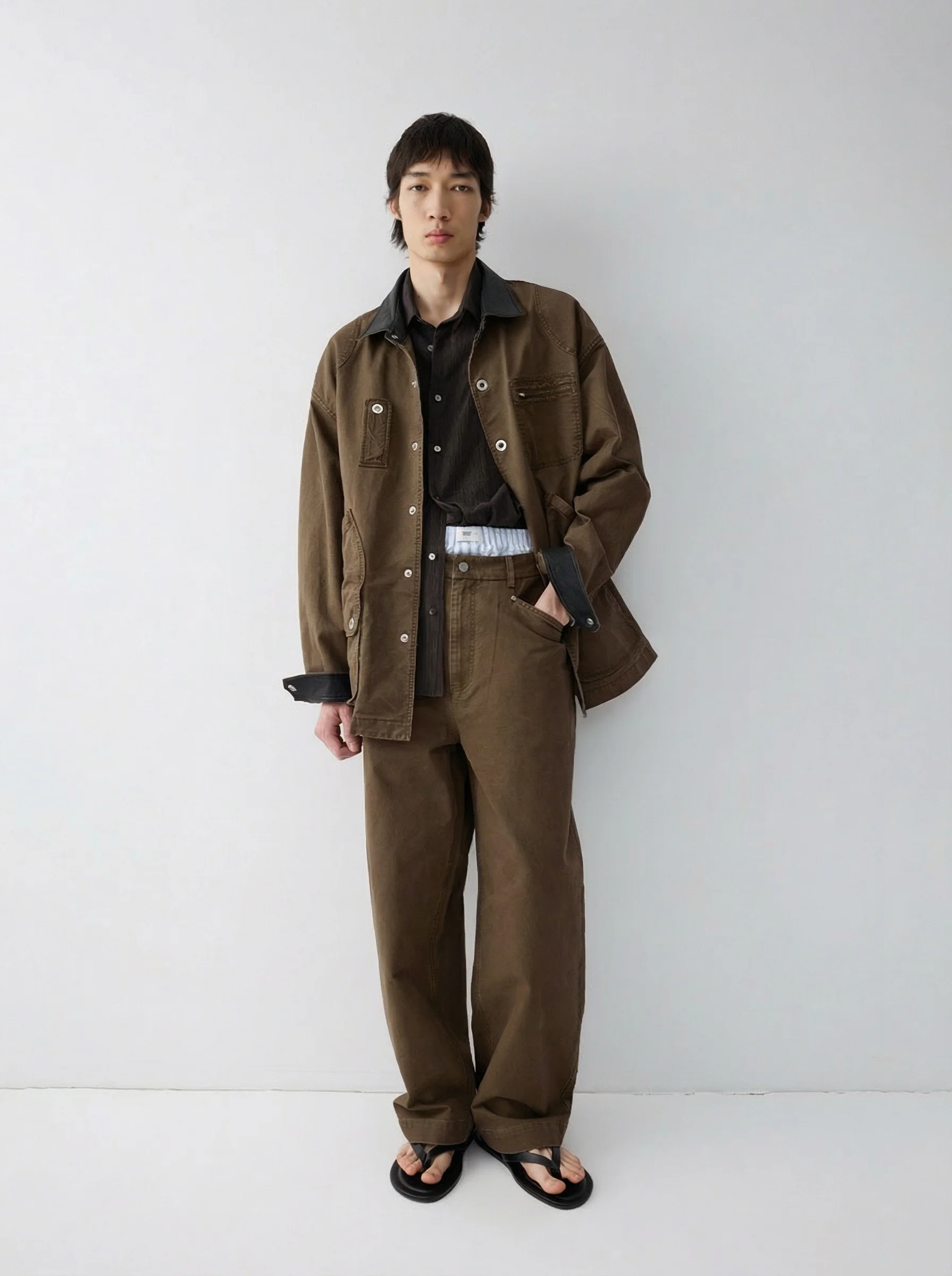 Contrast Collar Utility Jacket - Image 5