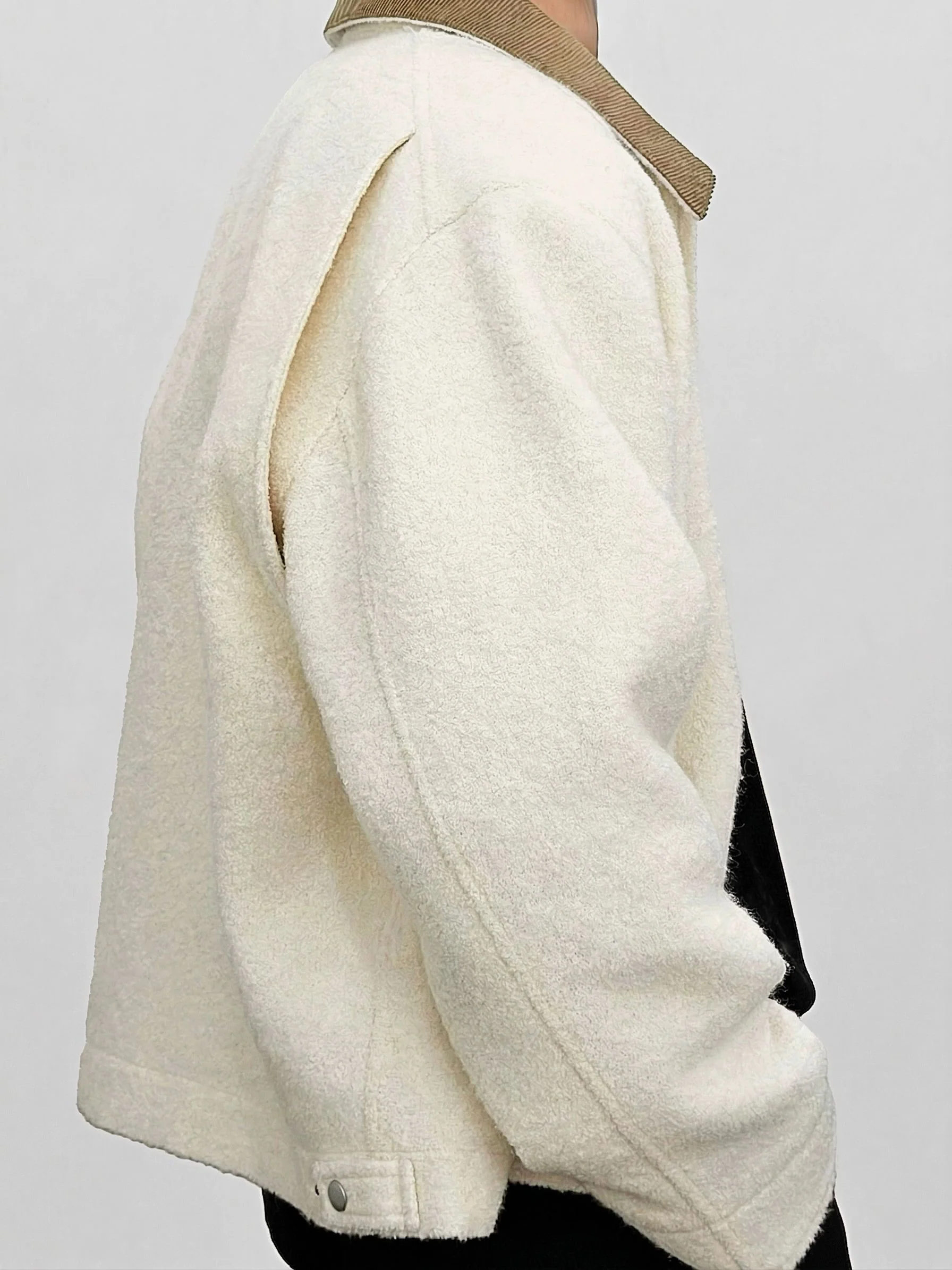 Contrast Collar Zip Jacket - Image 3