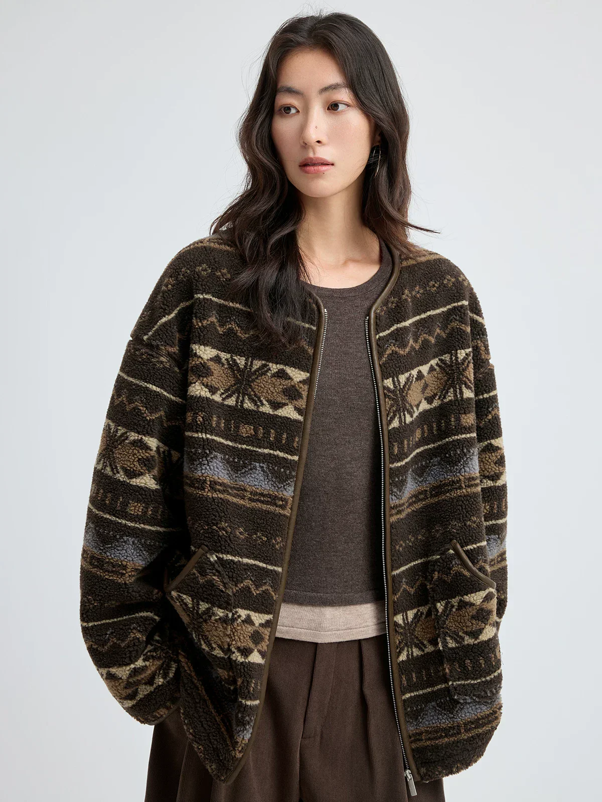 Contrast Hem Sweater - Image 5