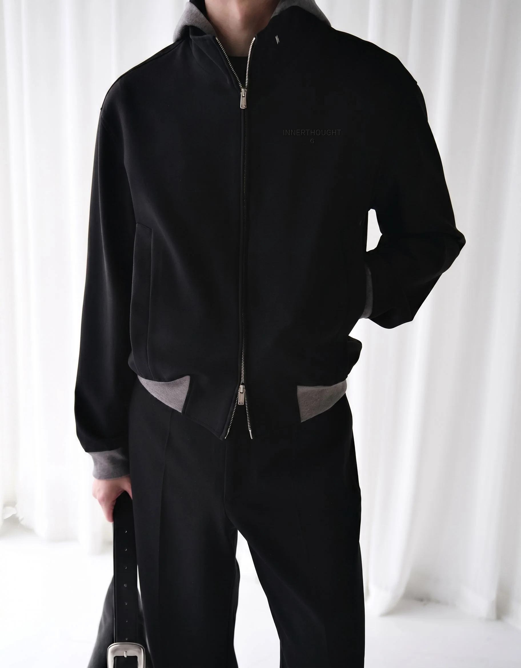 Contrast Hood Zip Jacket - Image 5