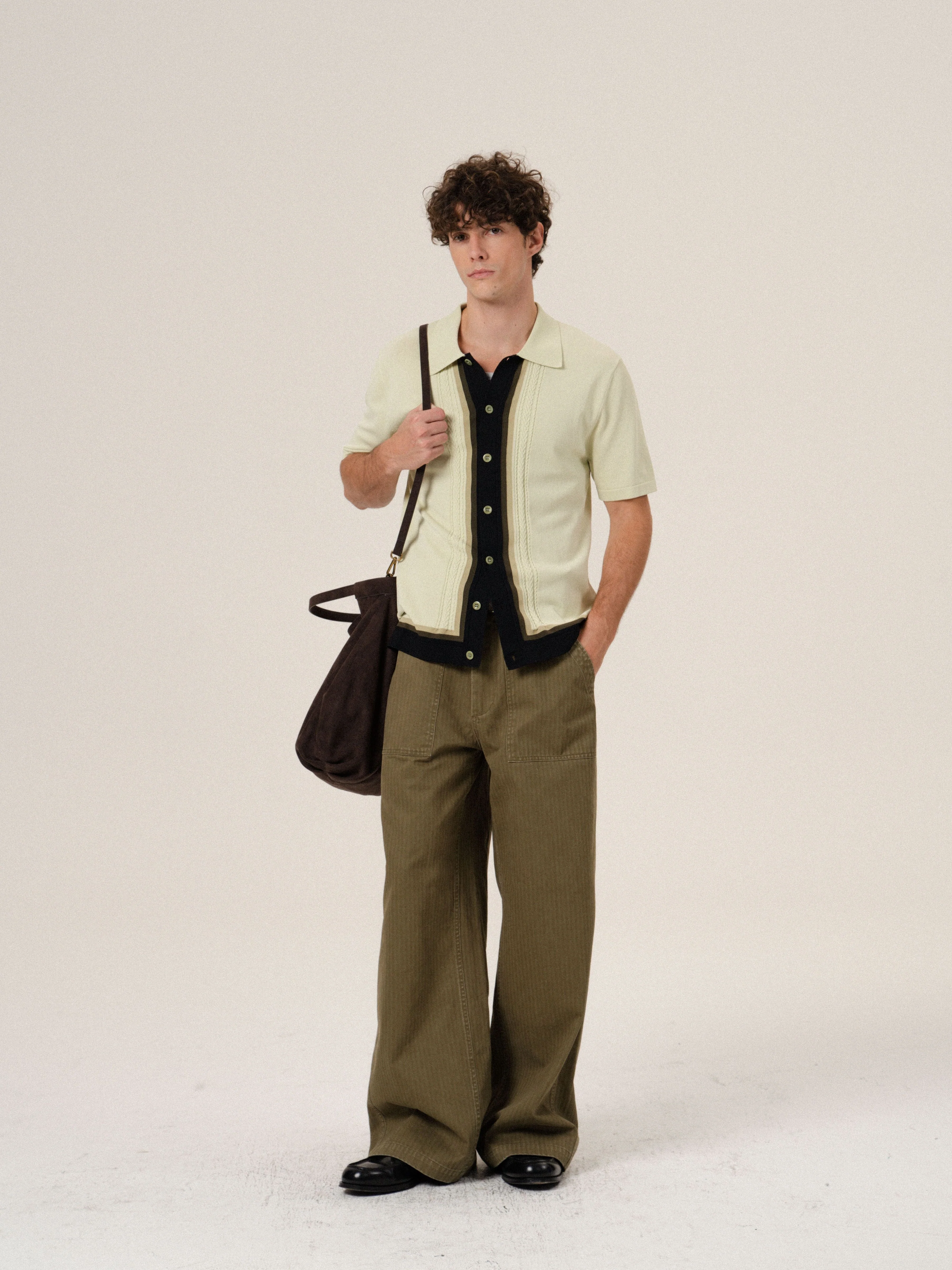 Contrast Knit Polo - Image 3