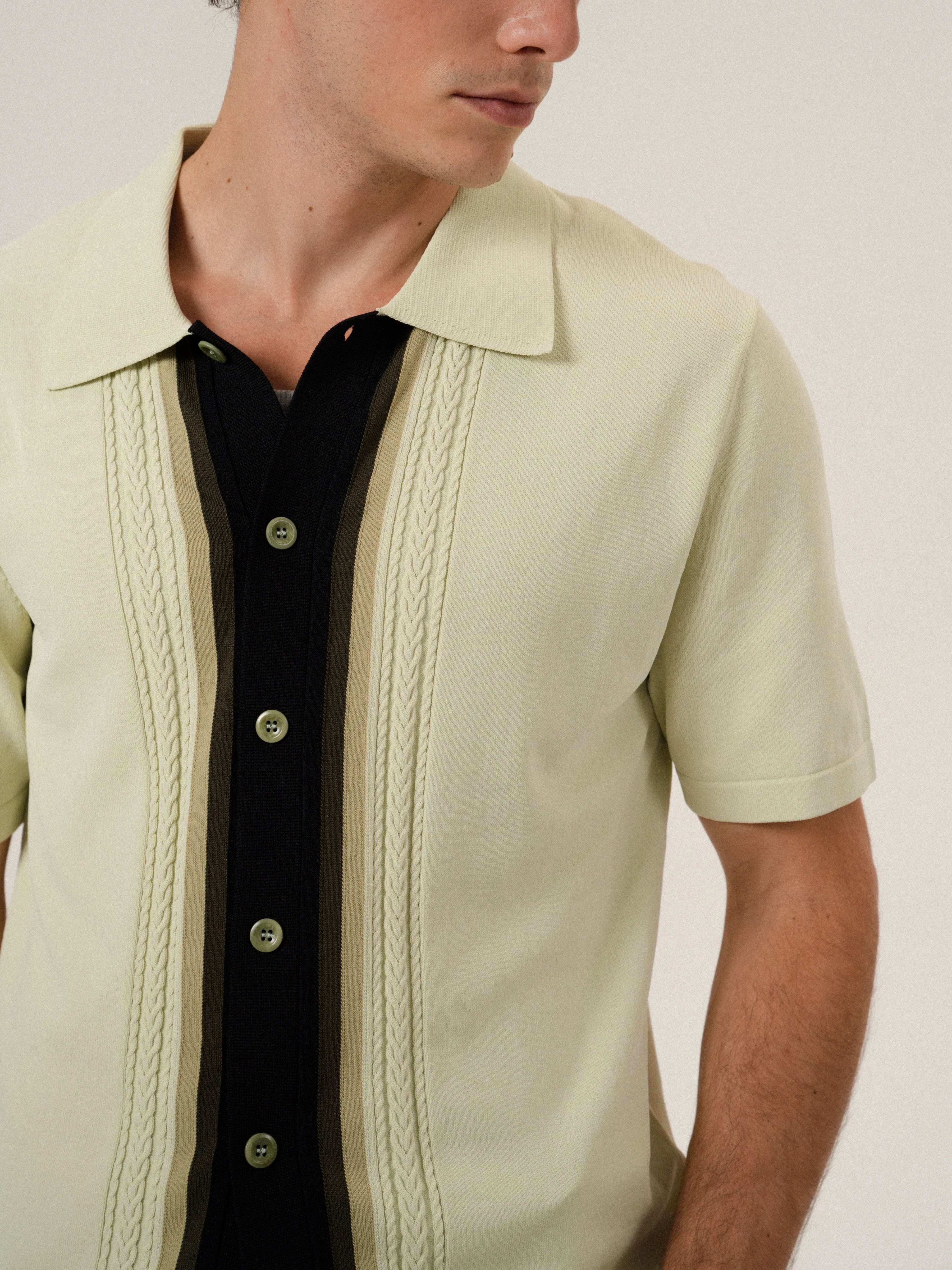 Contrast Knit Polo - Image 5