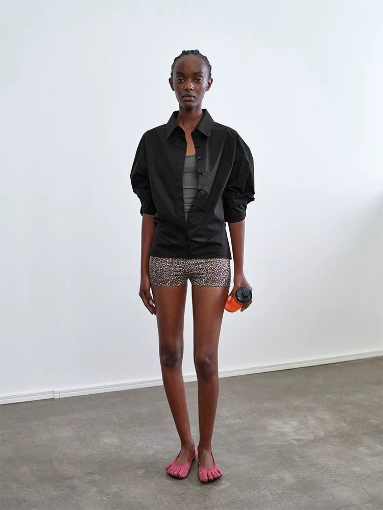 Contrast Lace Slim Fit Shorts