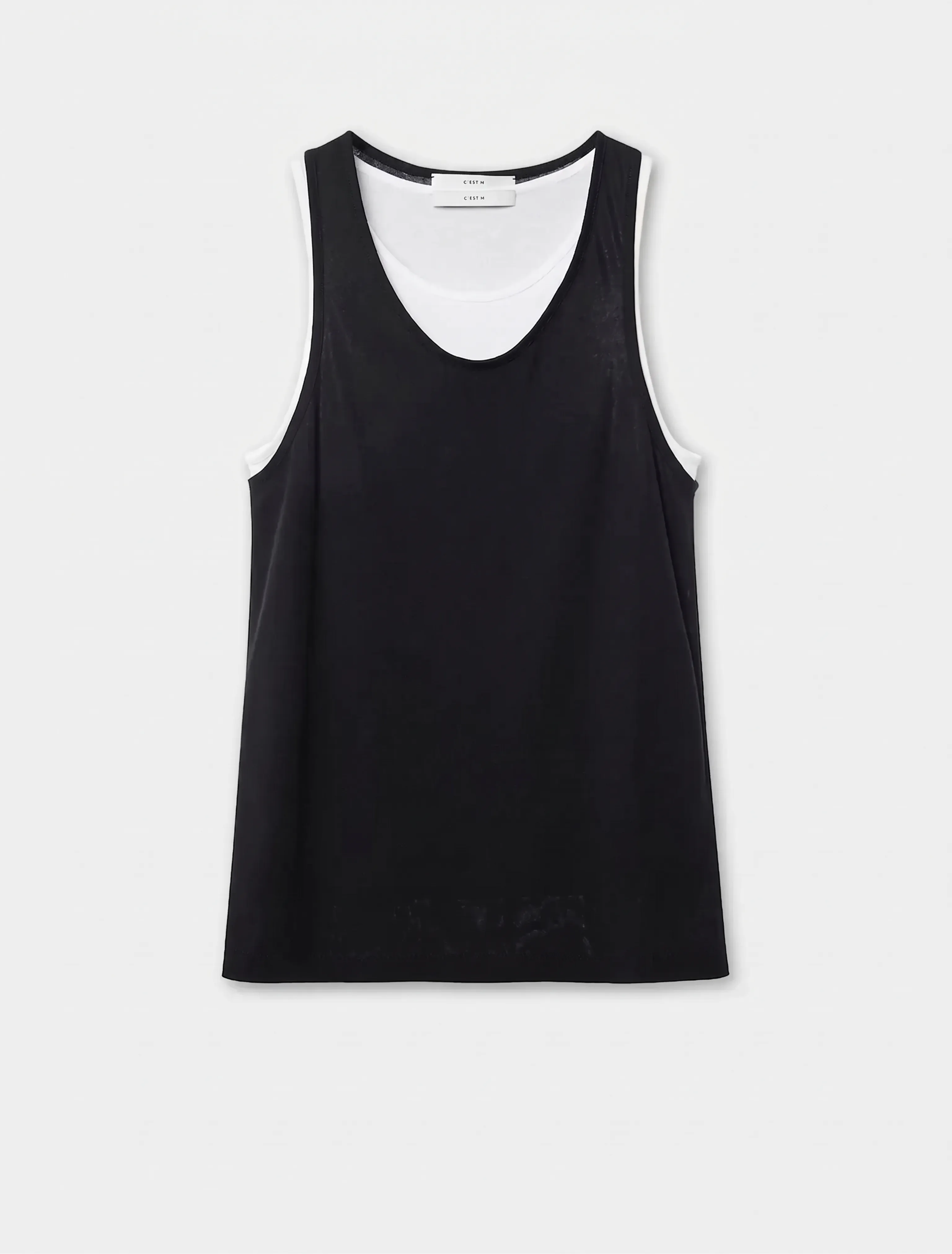 Contrast Layer Ribbed Tank Set - Image 6