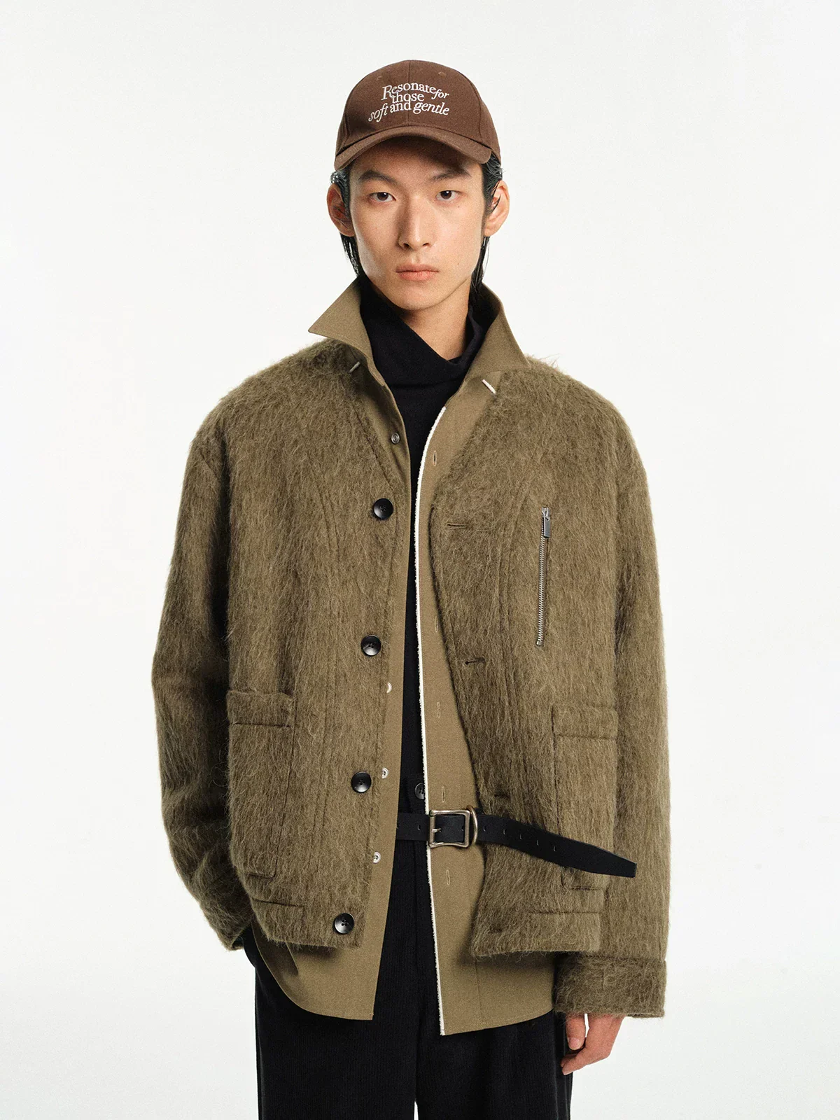 Contrast Piped Fleece Shirt - Image 4
