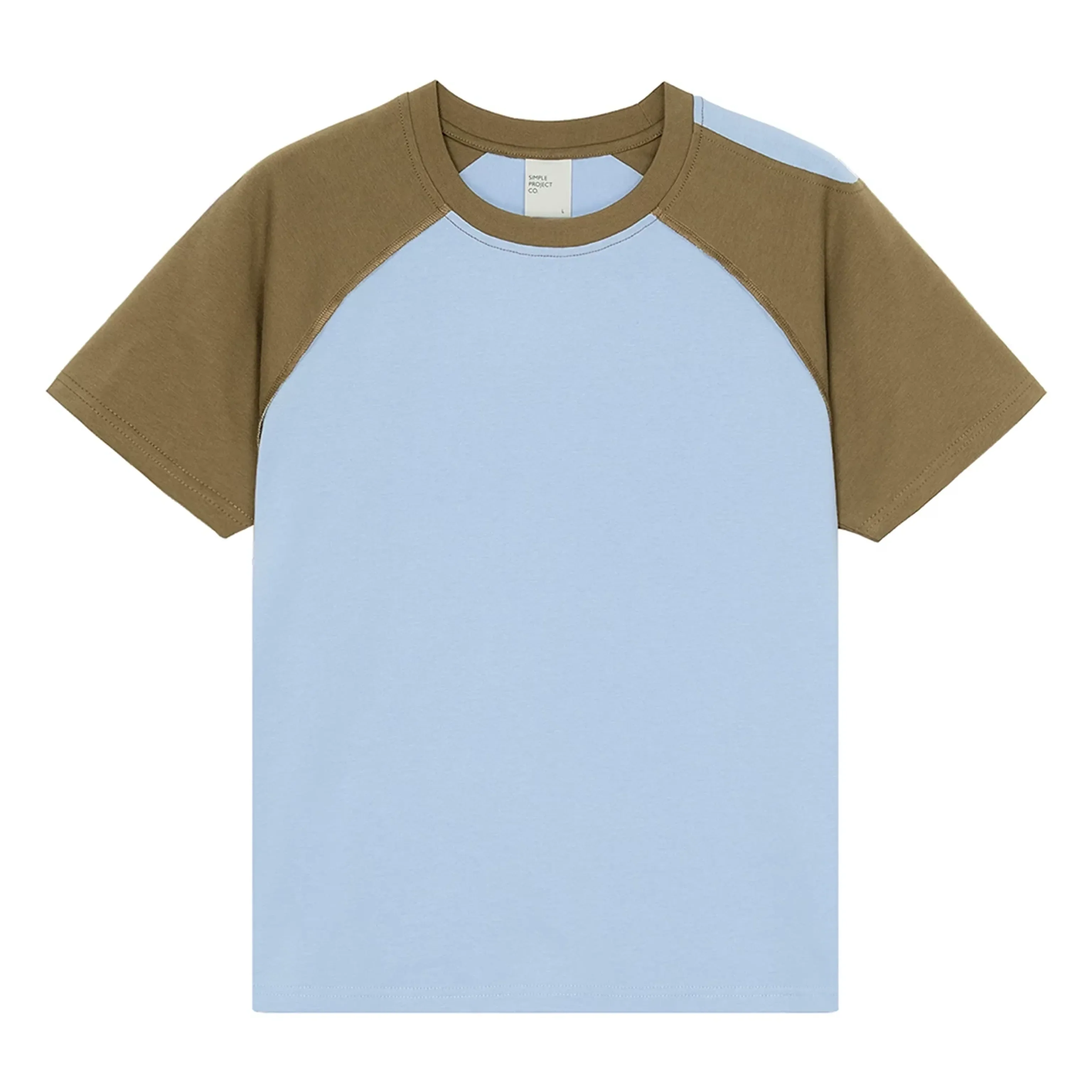 Contrast Raglan Cotton Tee - Image 7