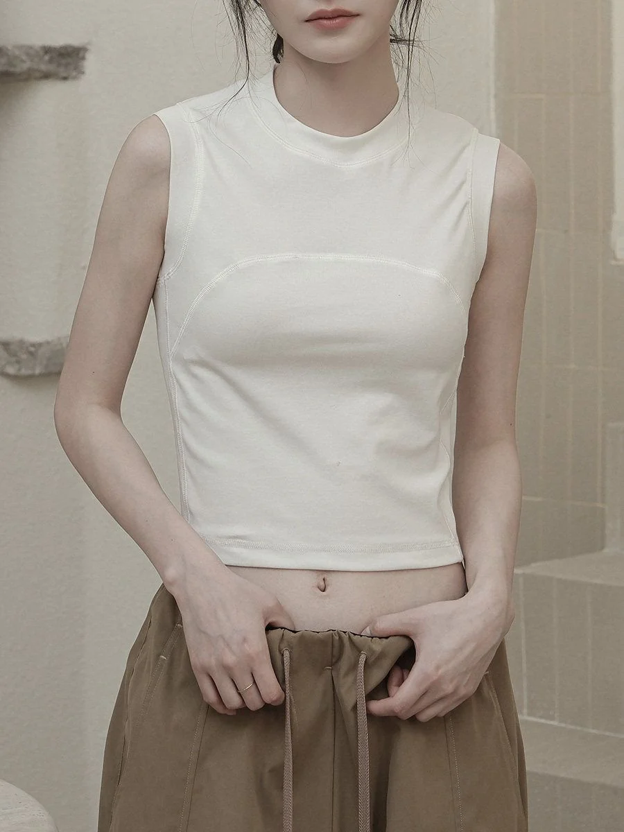 Contrast Seam Crop Top - Image 5