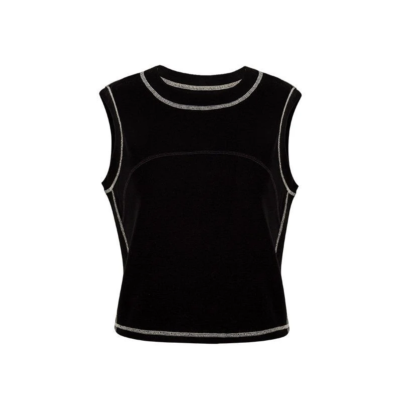 Contrast Seam Crop Top - Image 7