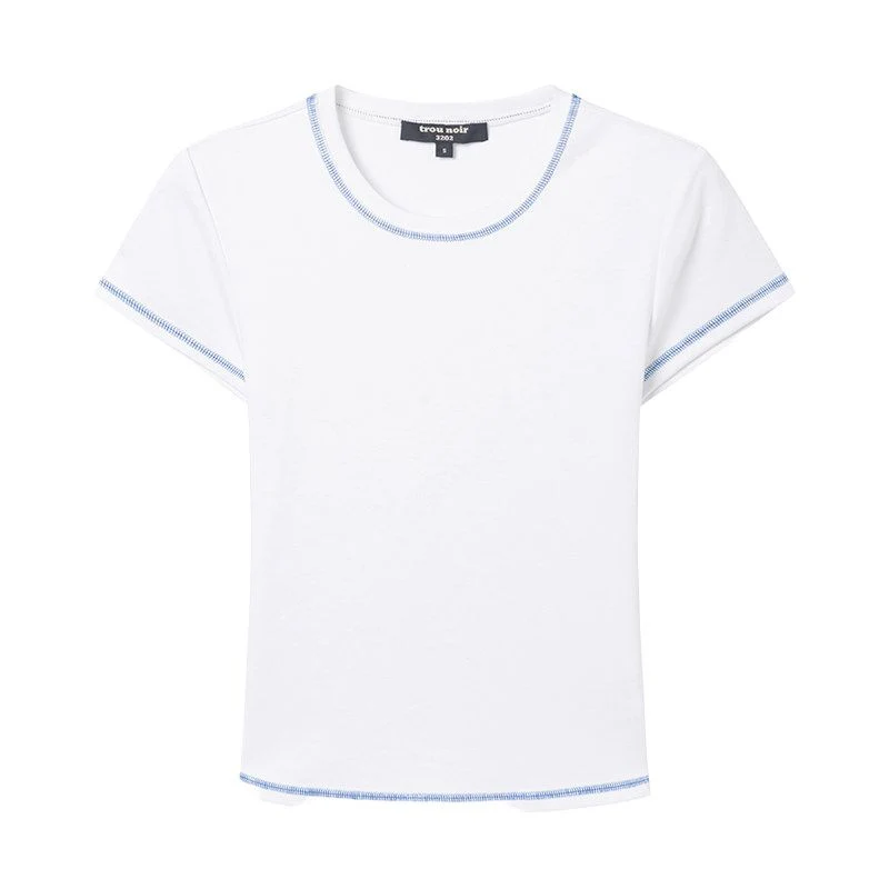 Contrast Stitch Baby Tee - Image 6
