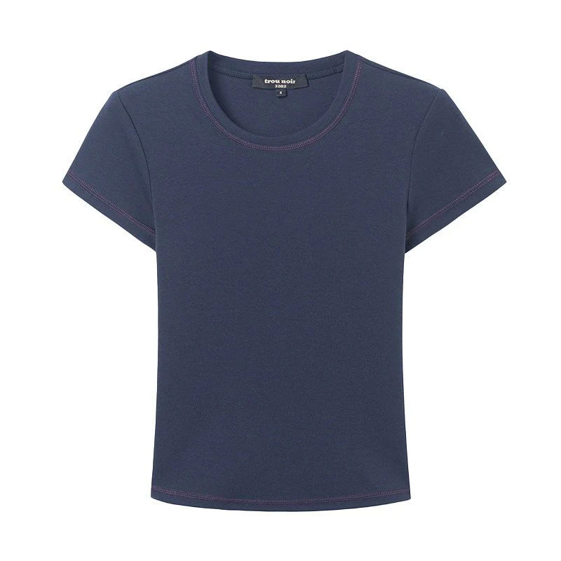Contrast Stitch Baby Tee - Image 8
