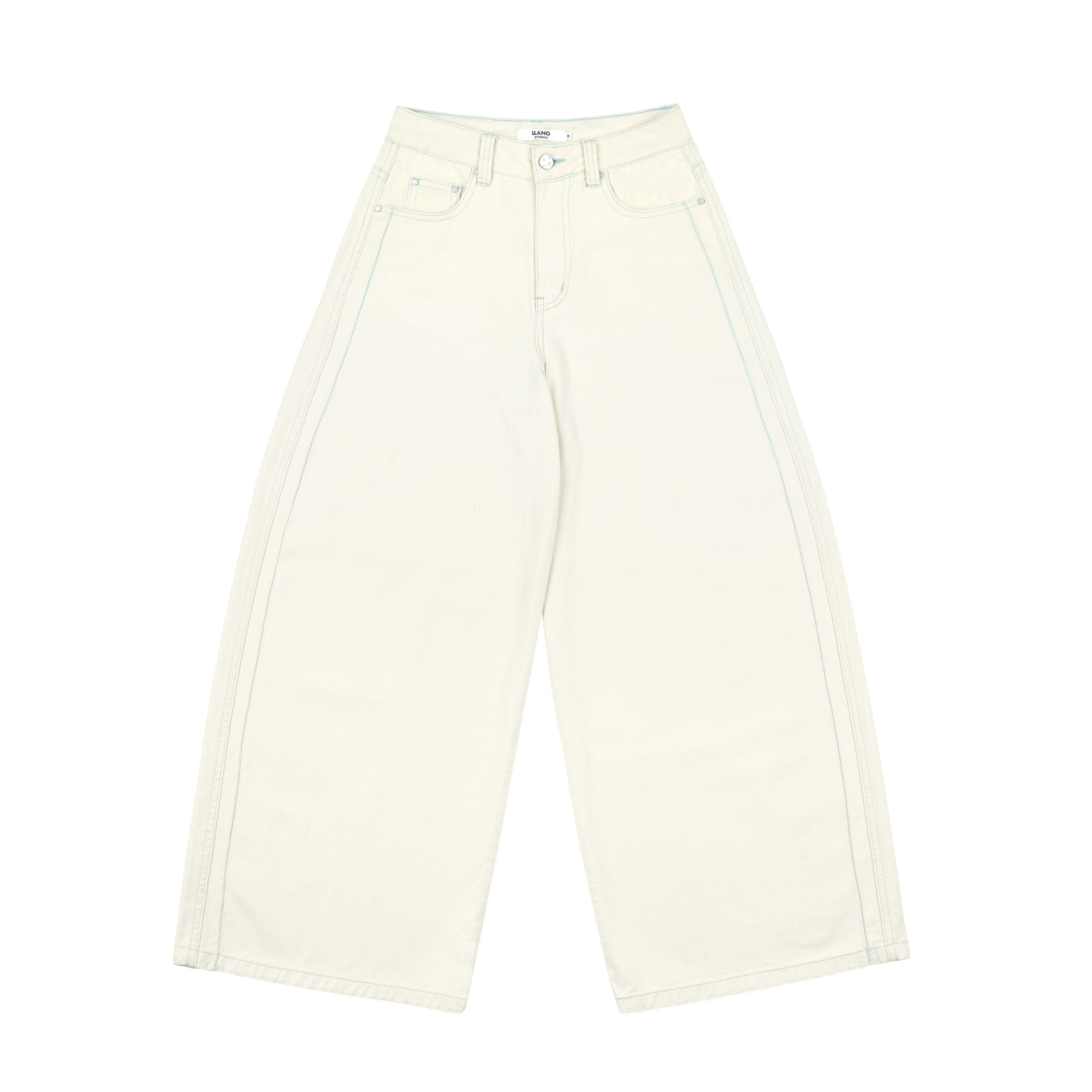 Contrast Stitch Jeans - Image 6