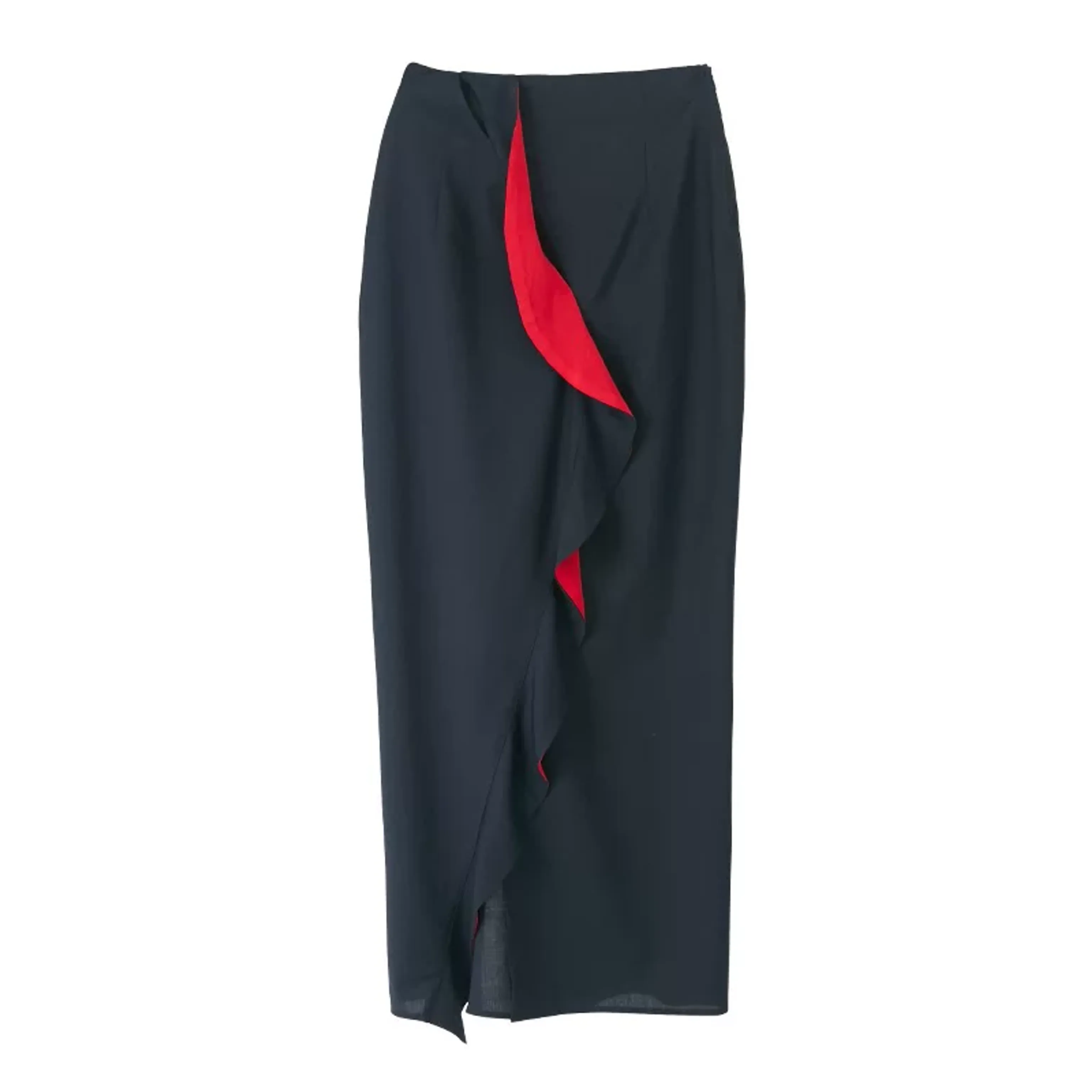Contrast Stitch Ruffle Skirt - Image 6