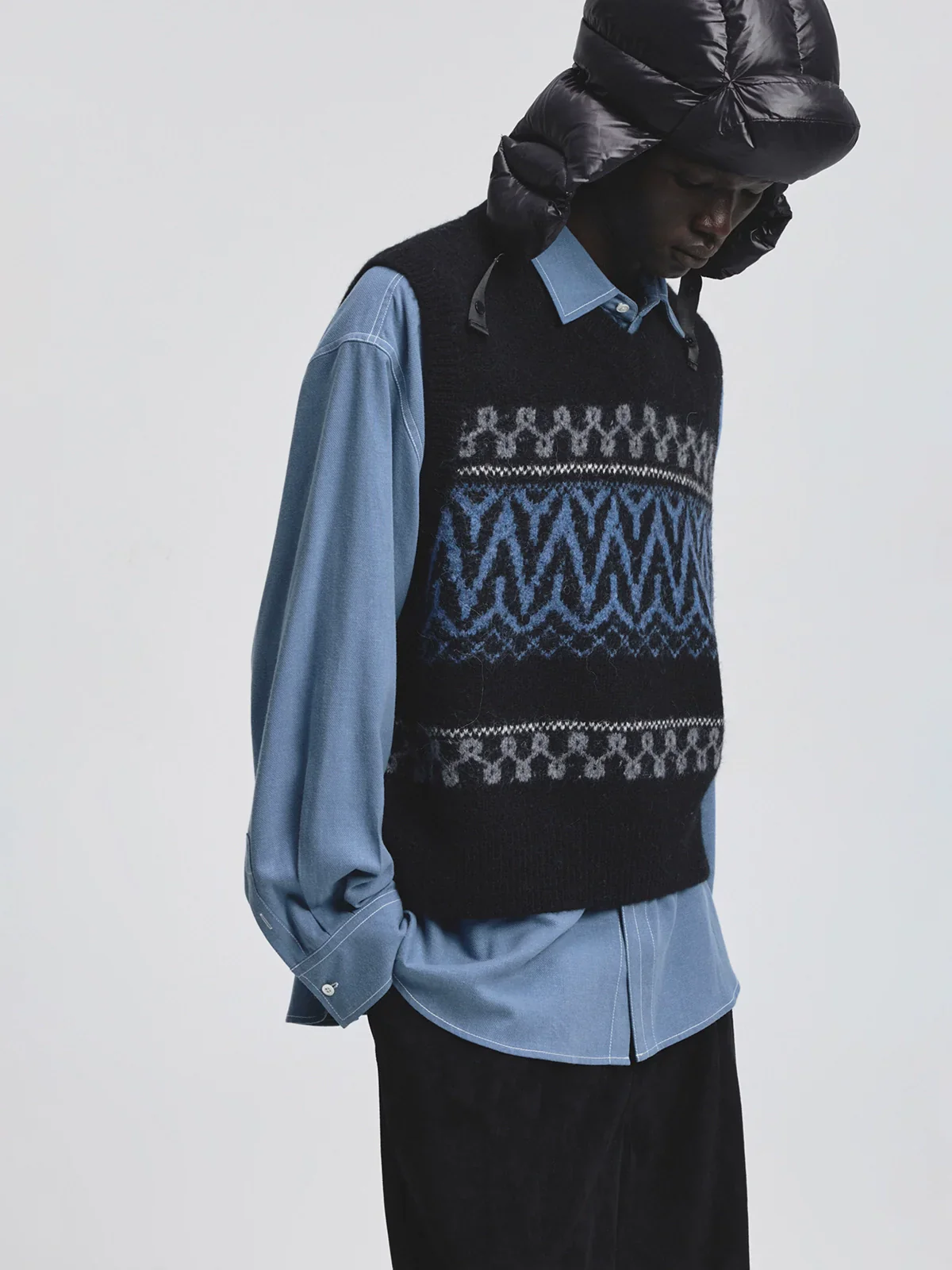 Contrast Stitch Tencel-Kapok Shirt - Image 2