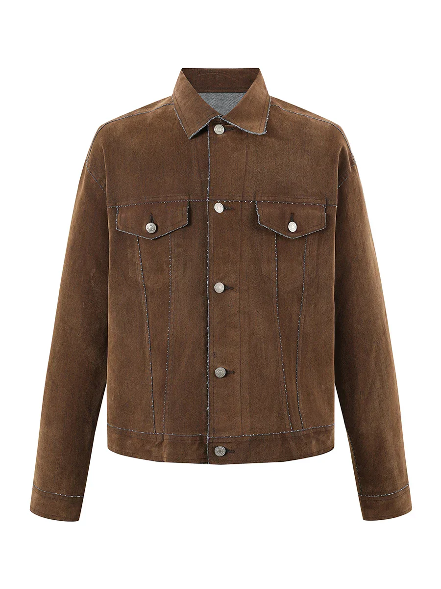 Contrast Stitch Trucker Jacket