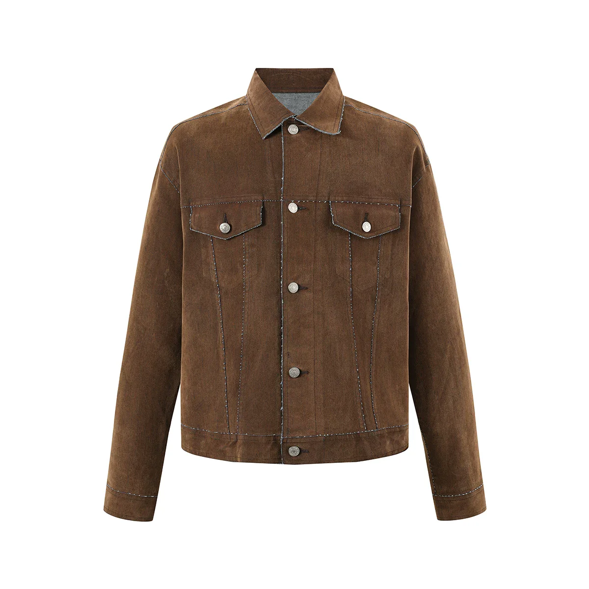 Contrast Stitch Trucker Jacket - Image 2