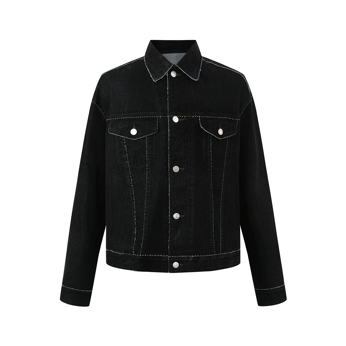 Contrast Stitch Trucker Jacket - Image 4