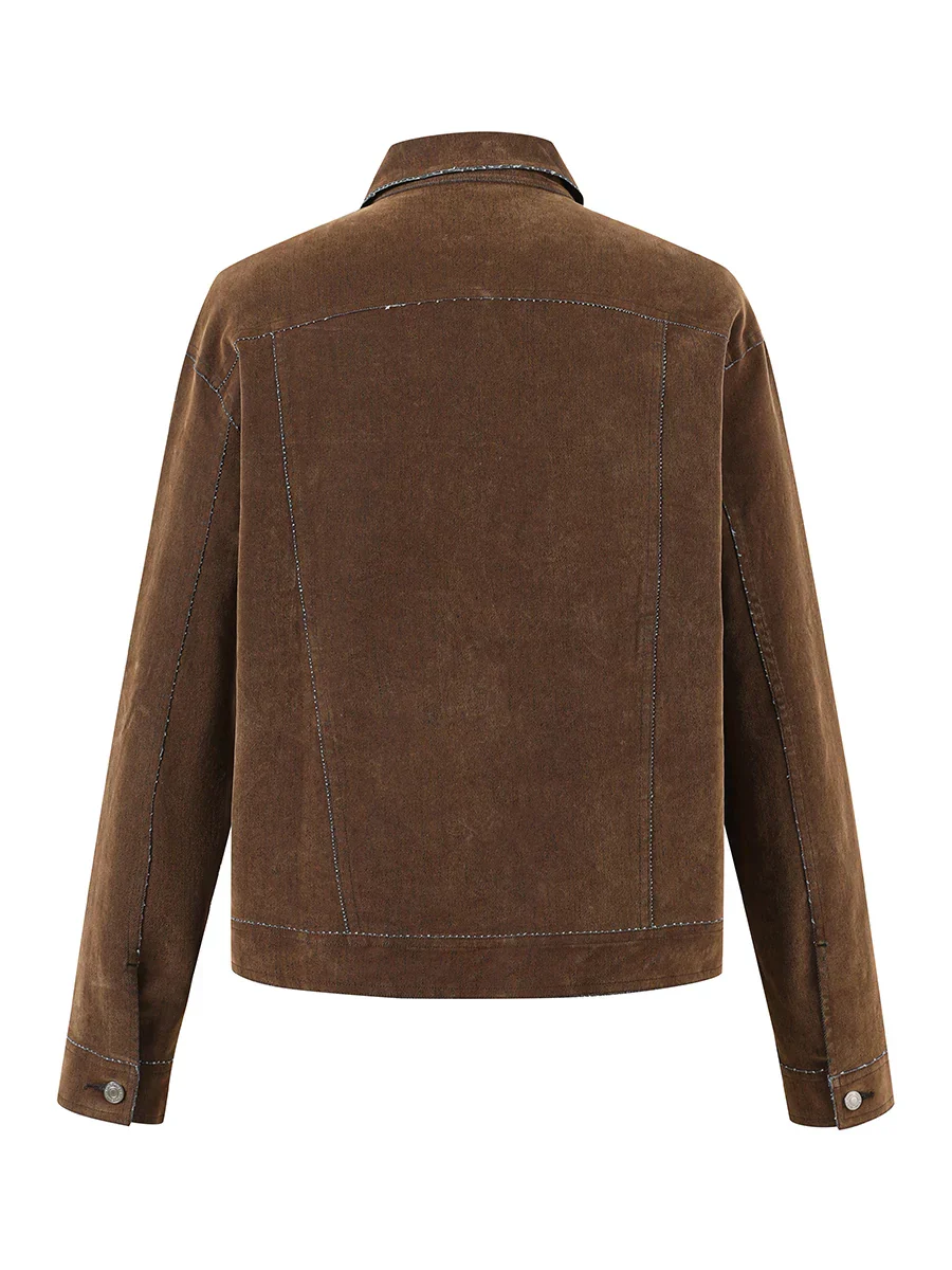 Contrast Stitch Trucker Jacket - Image 5