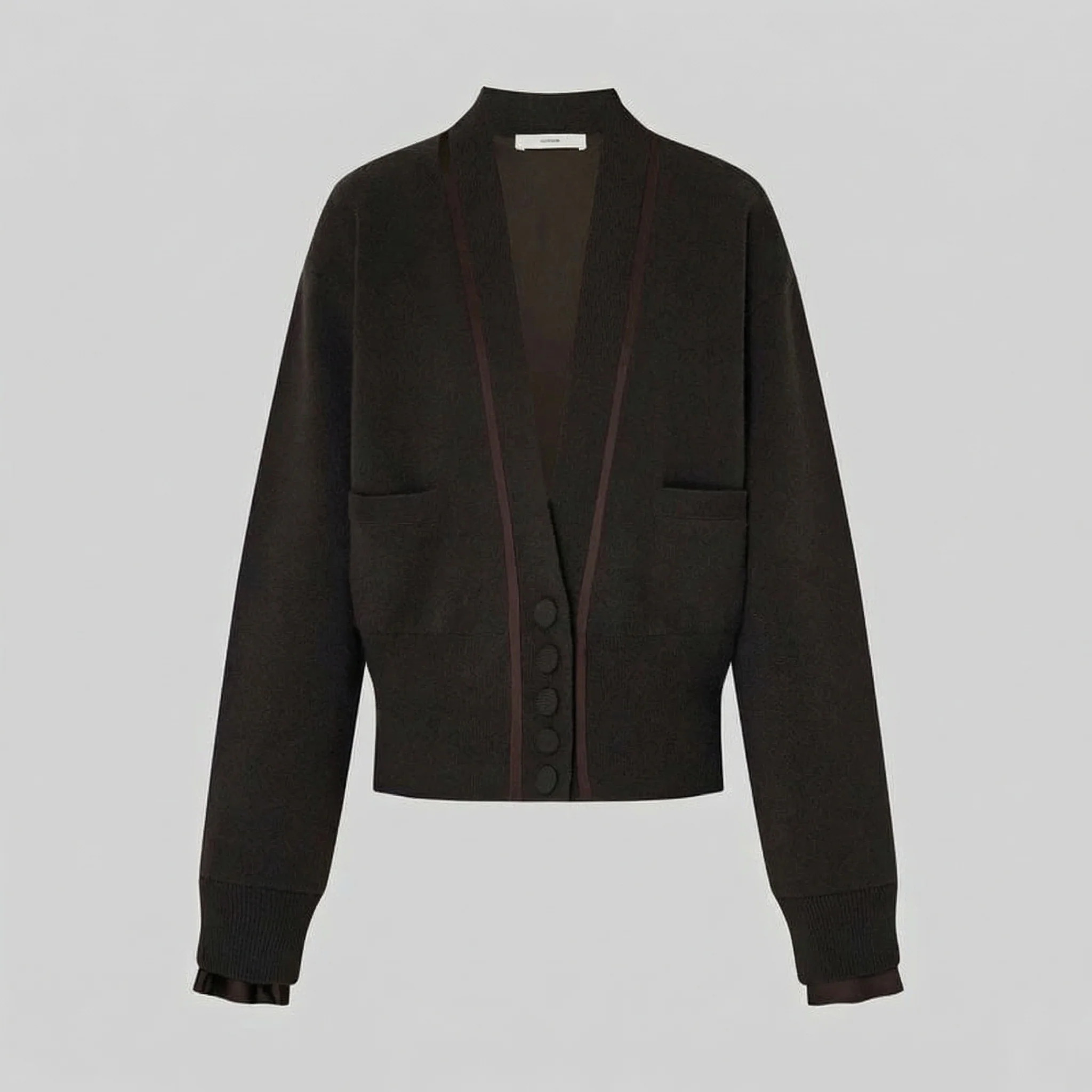 Contrast Trim Cardigan - Image 5