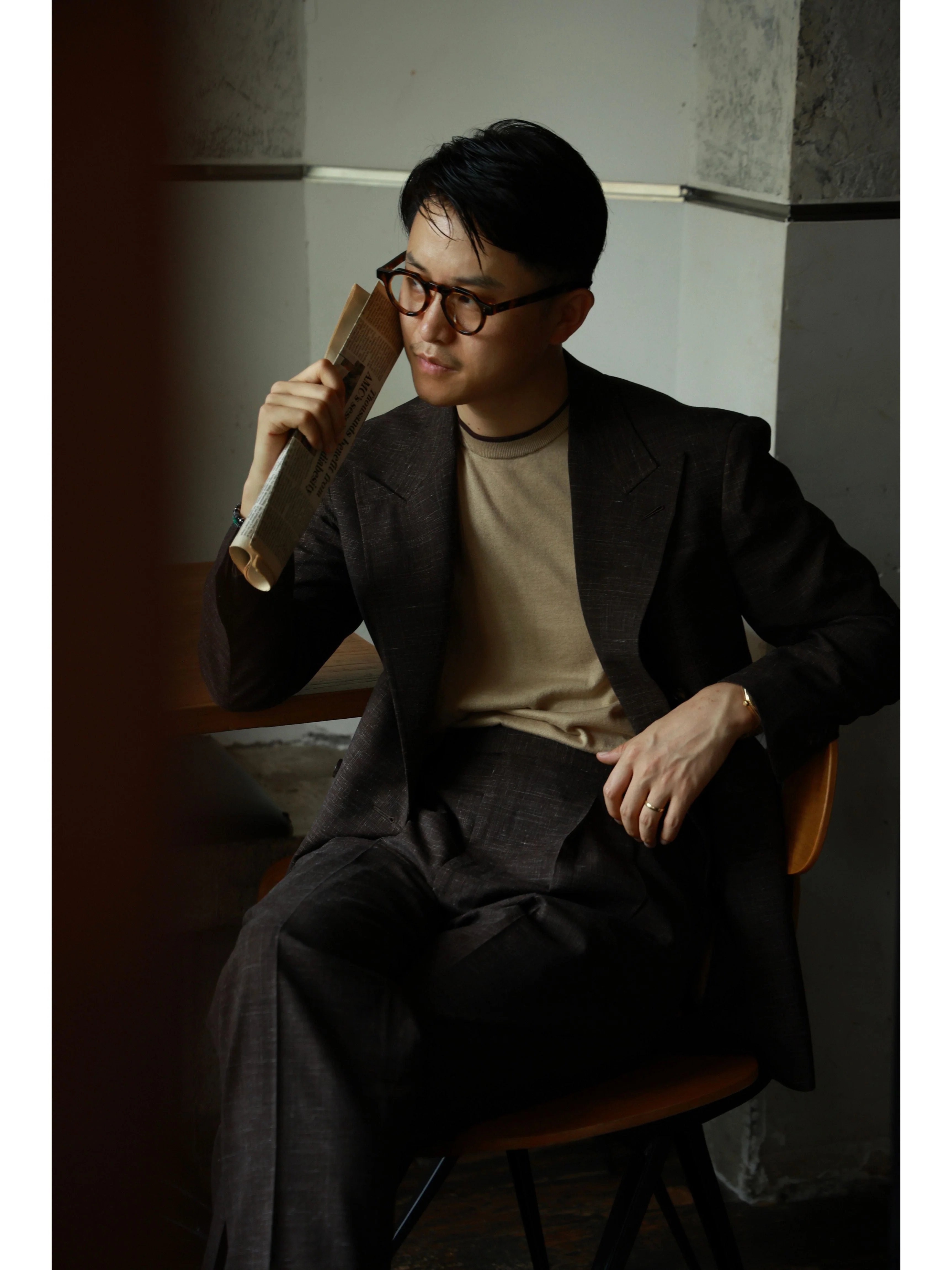 Contrast Trim Knit Tee - Image 3