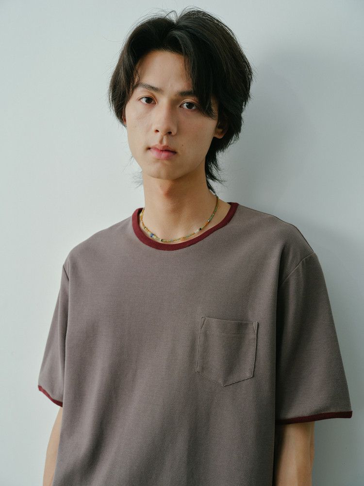 Contrast Trim Pocket Tee - Image 3