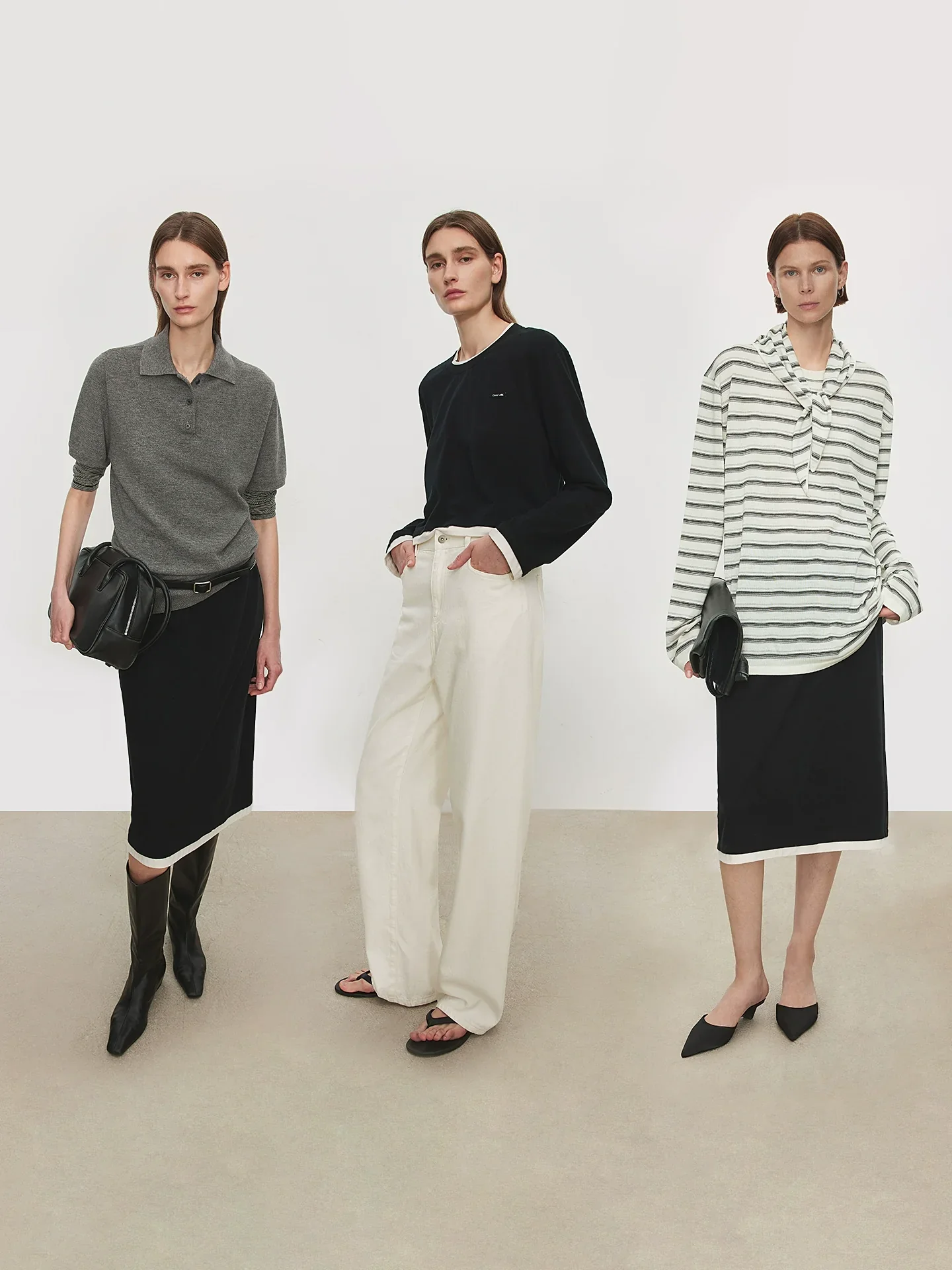 Contrast-TrimKnitCropTop&MidiSkirtSet - Image 3